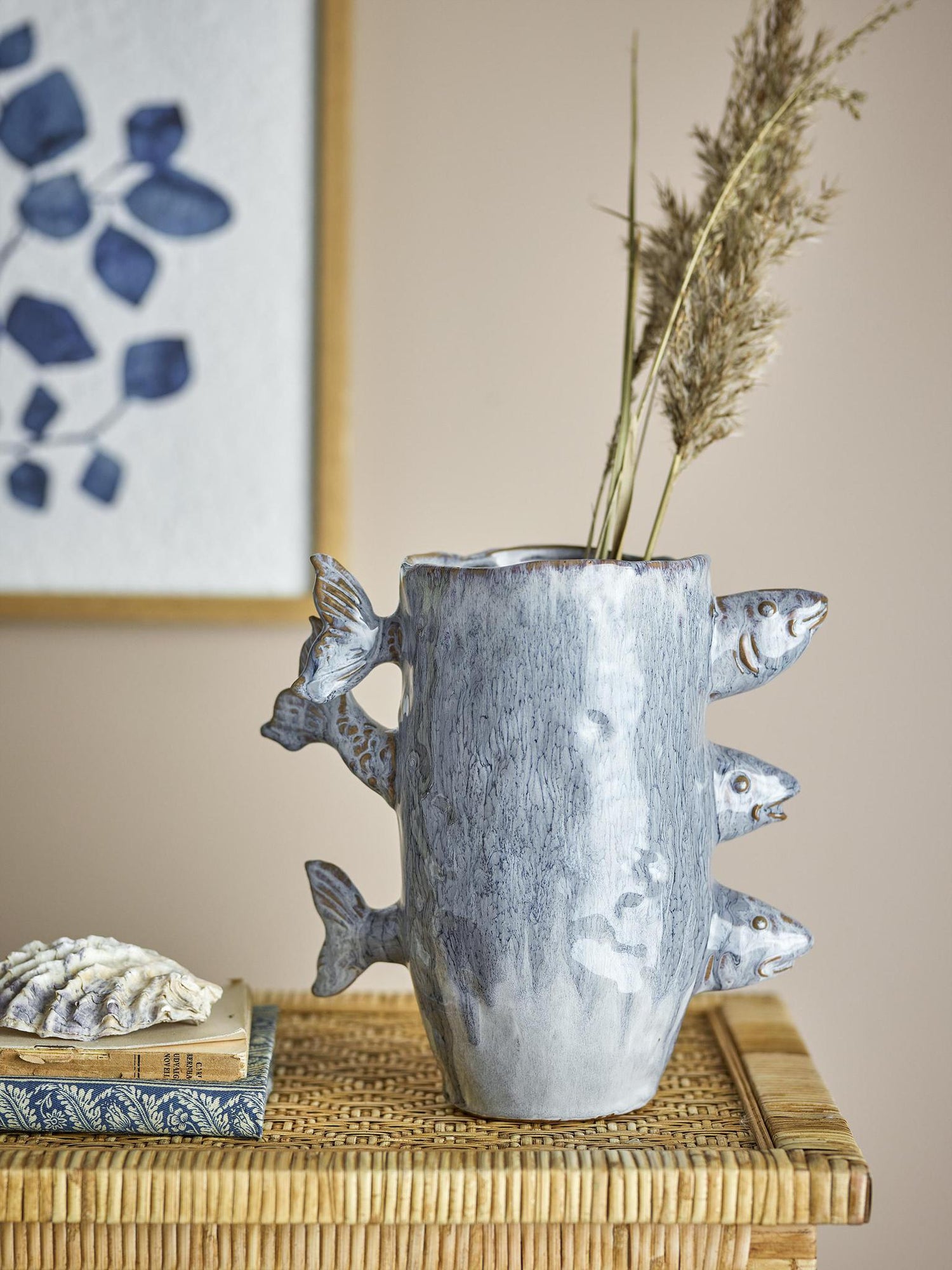 Tace Ceramic Vase - Blue,