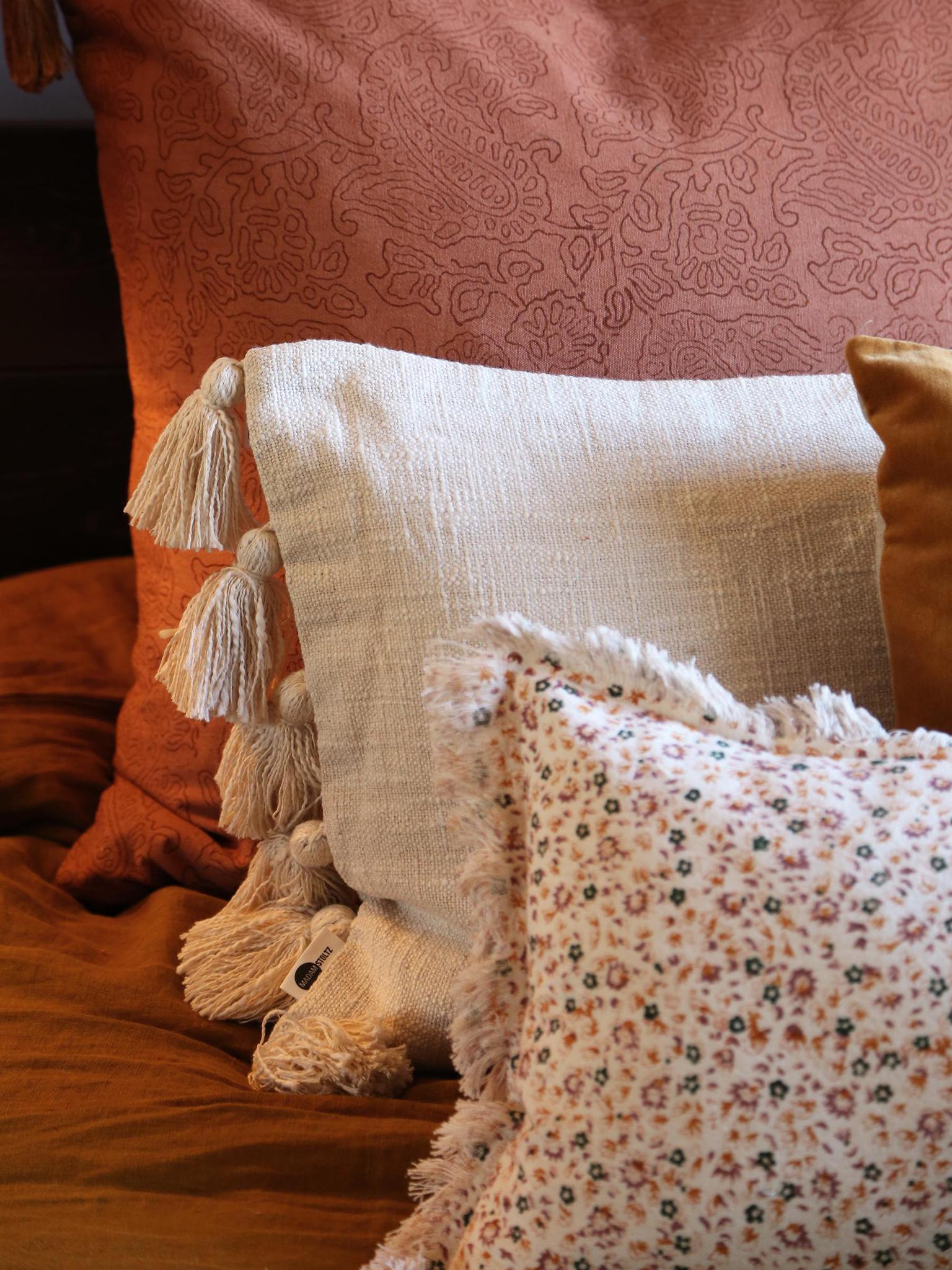 CRAFTED - Ceto Hand Fringed Cushion