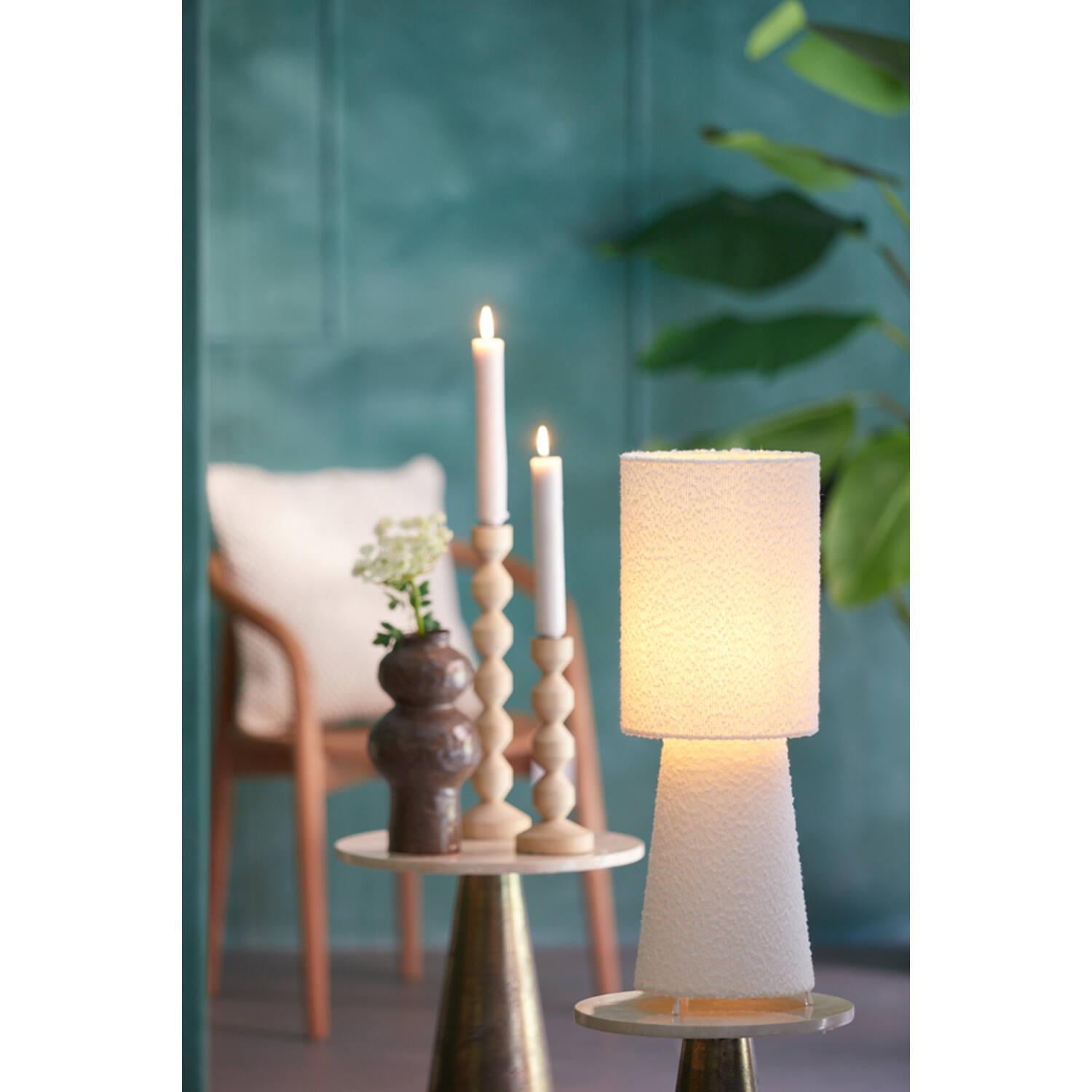 Mikkel Table lamp bouclé cream
