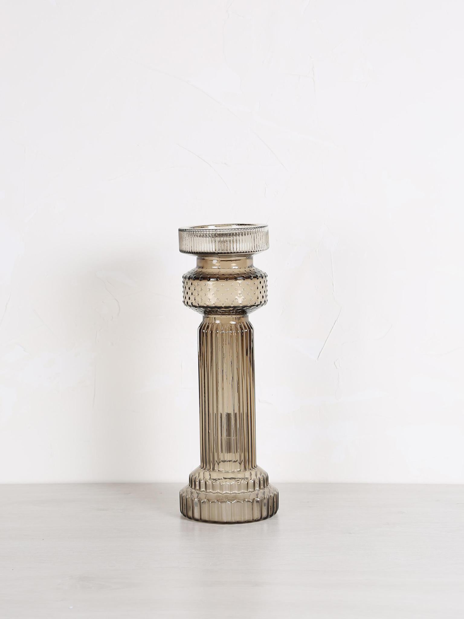 Fadri Glass Candle Holder - Medium - 2 Colours Available