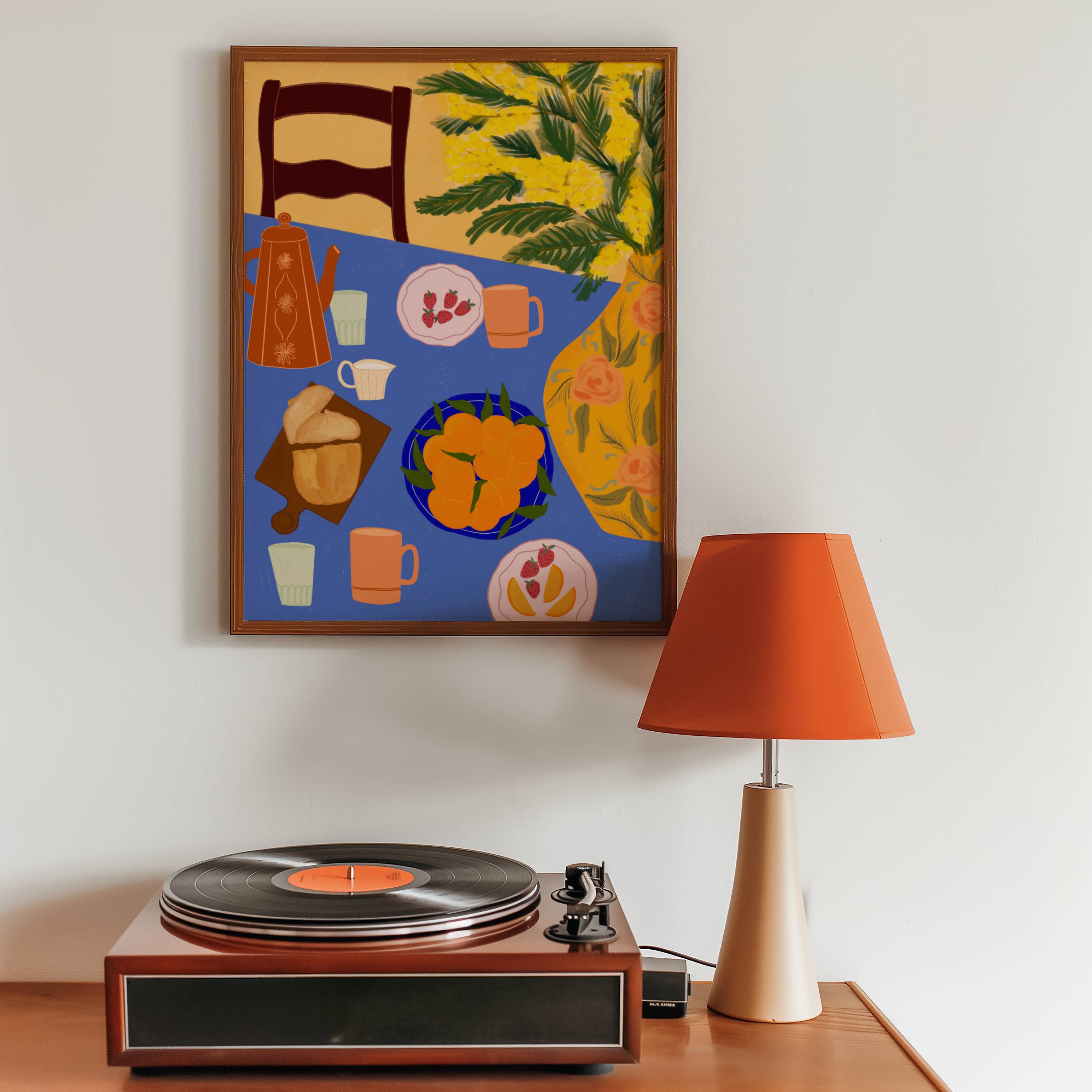 Breakfast in Italy Art Print | Foodie Wall Art