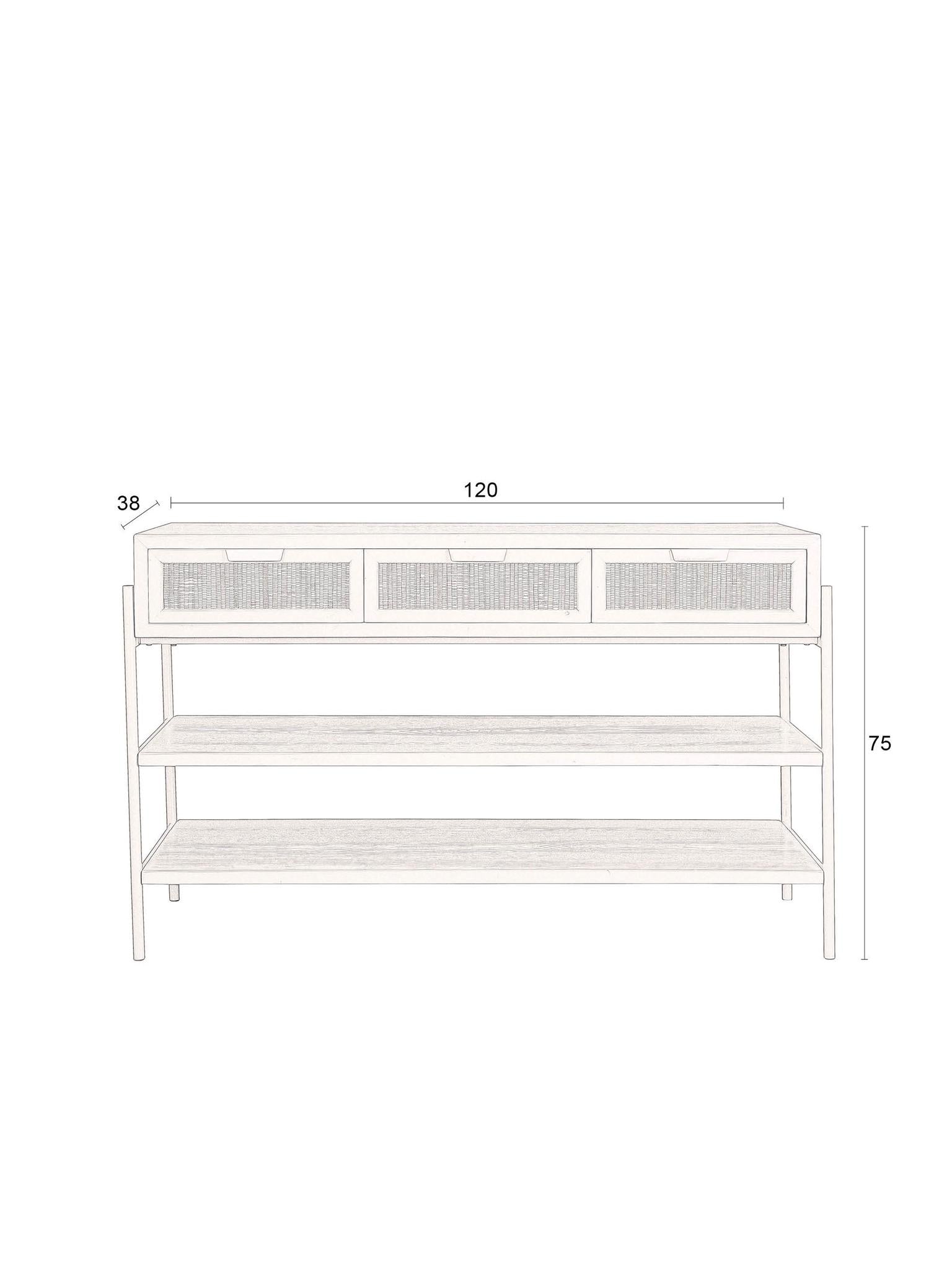 Yasu Console Table - Black