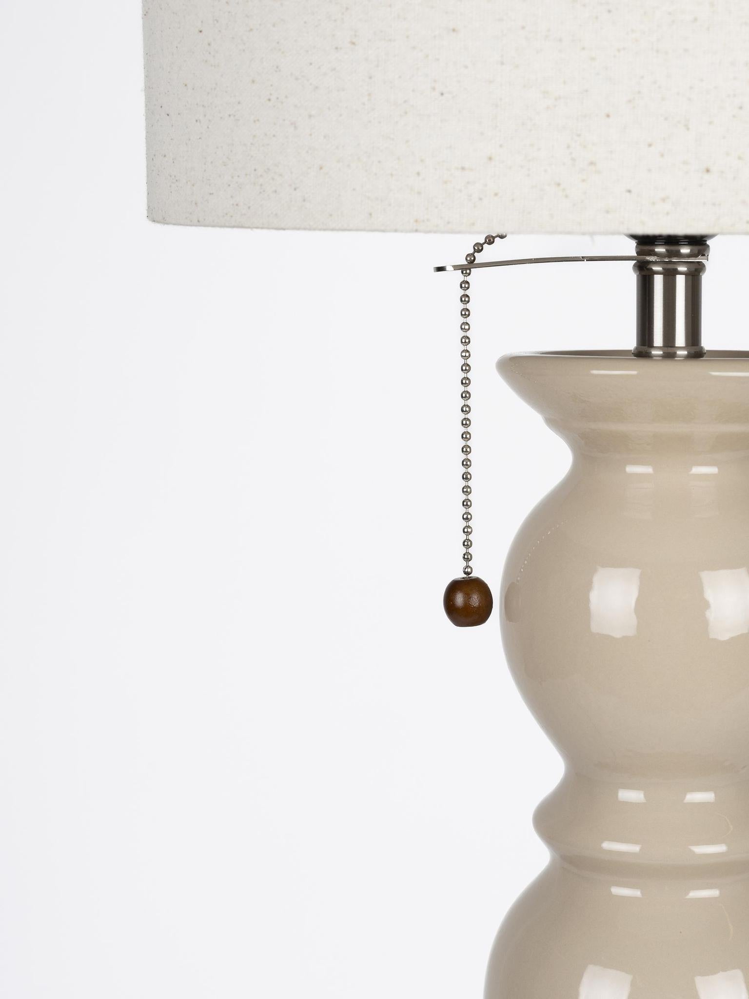 walnut brew floor lamp