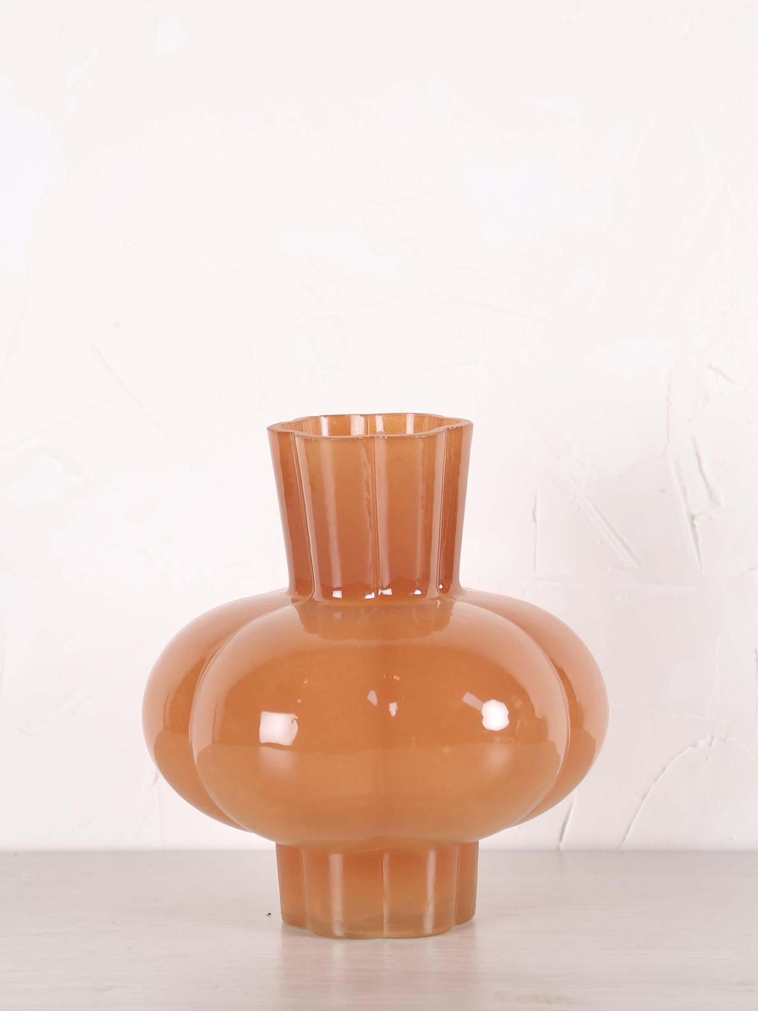Kortosi Brown Glass Vase