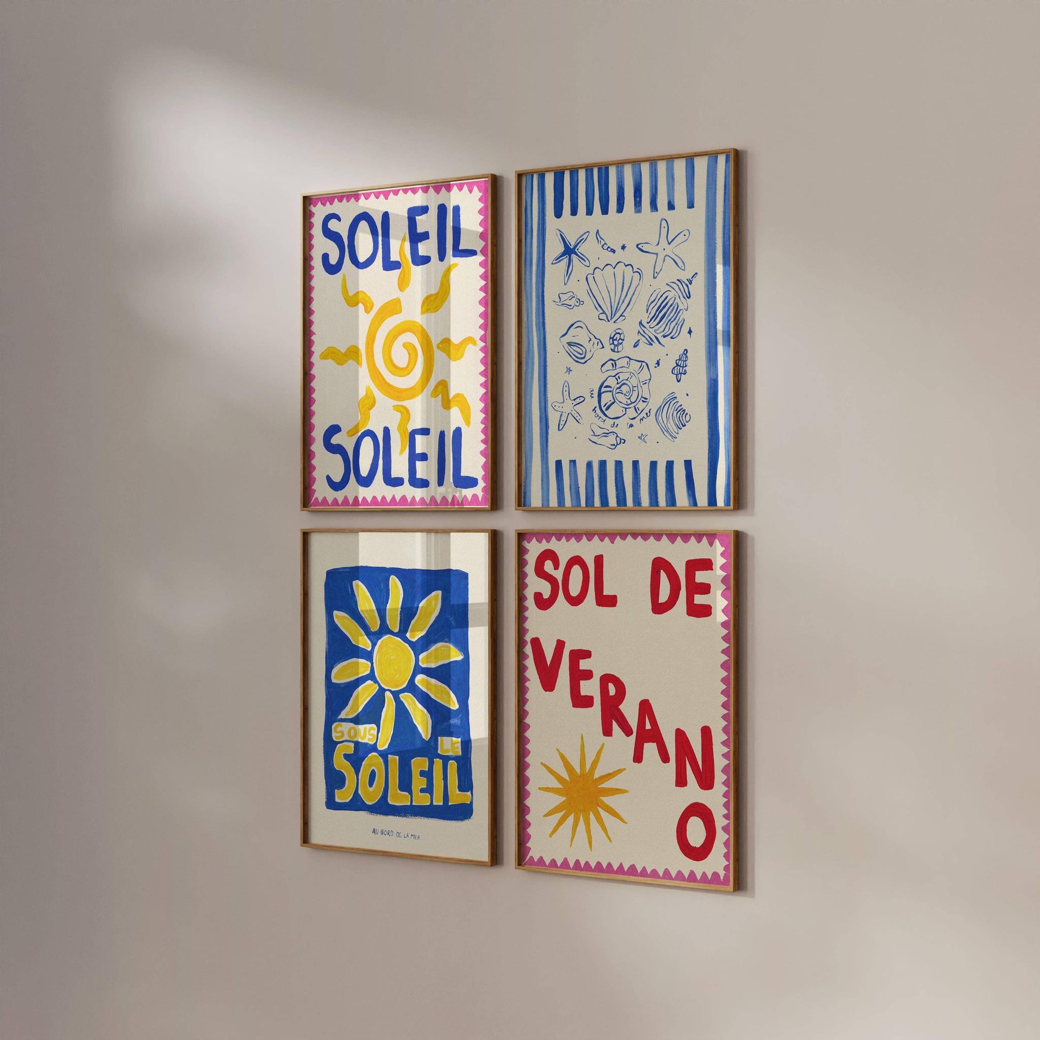 "Soleil" Hand Painted Print