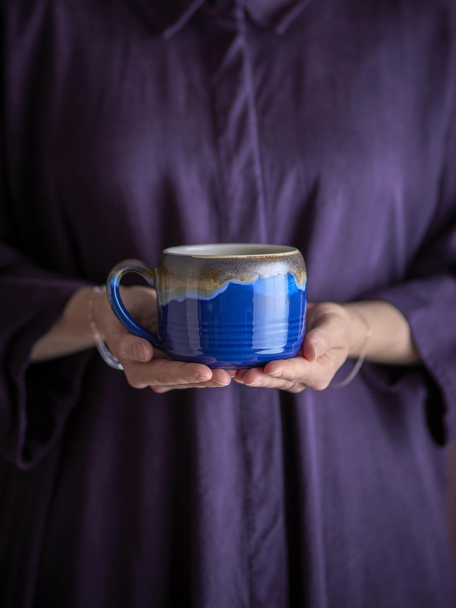 Sheen Mug - Blue, Stoneware