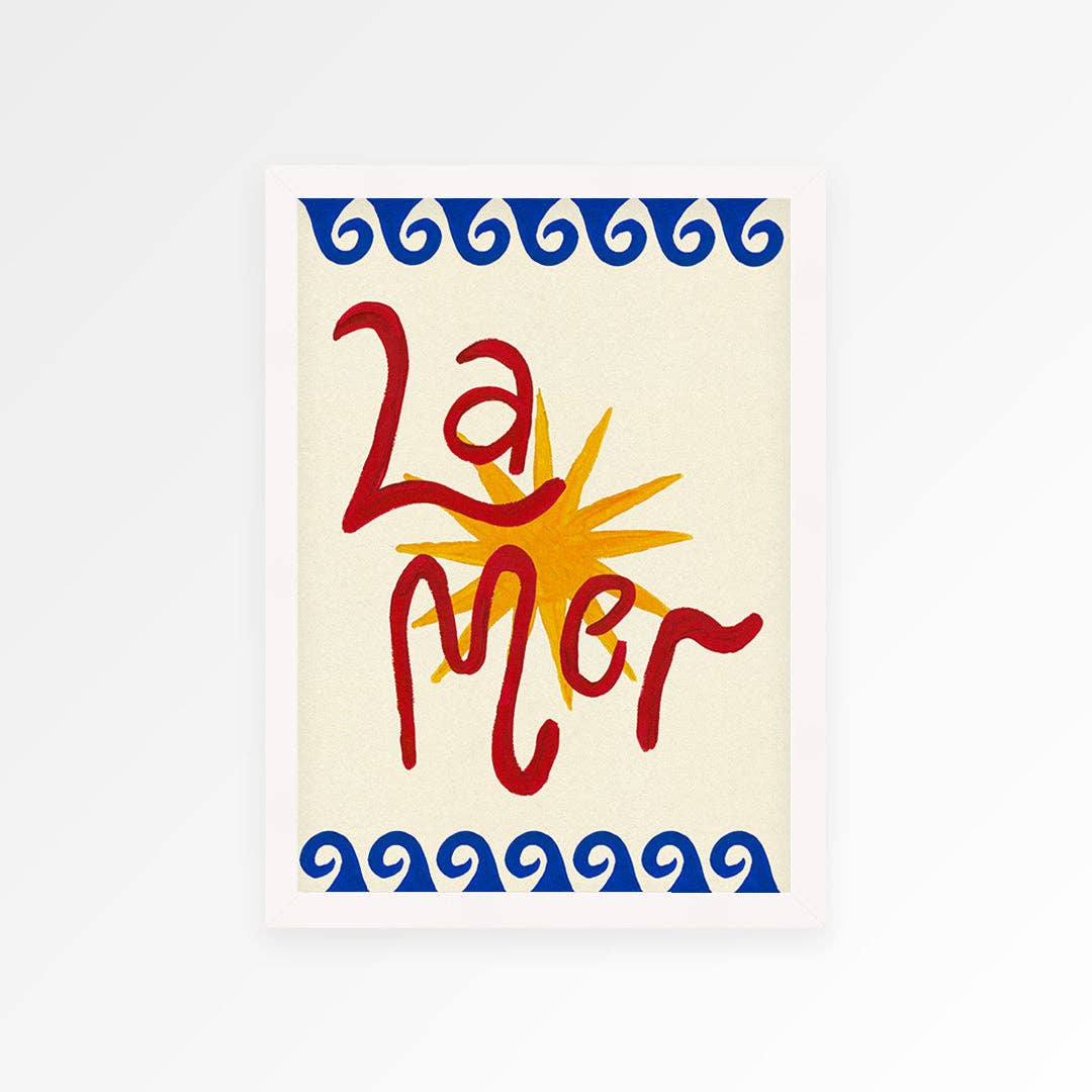 La Mer Hand Painted Print