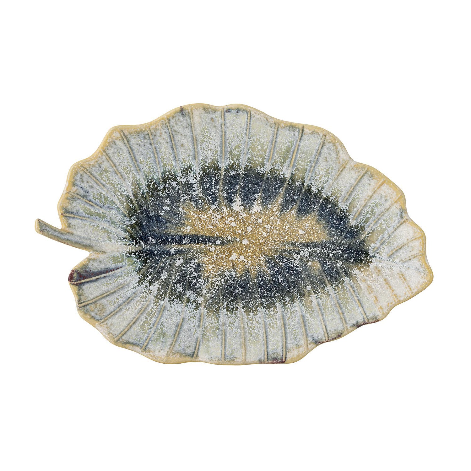 Dorreen Serving Plate Blue - Autumn Leaf - Stoneware