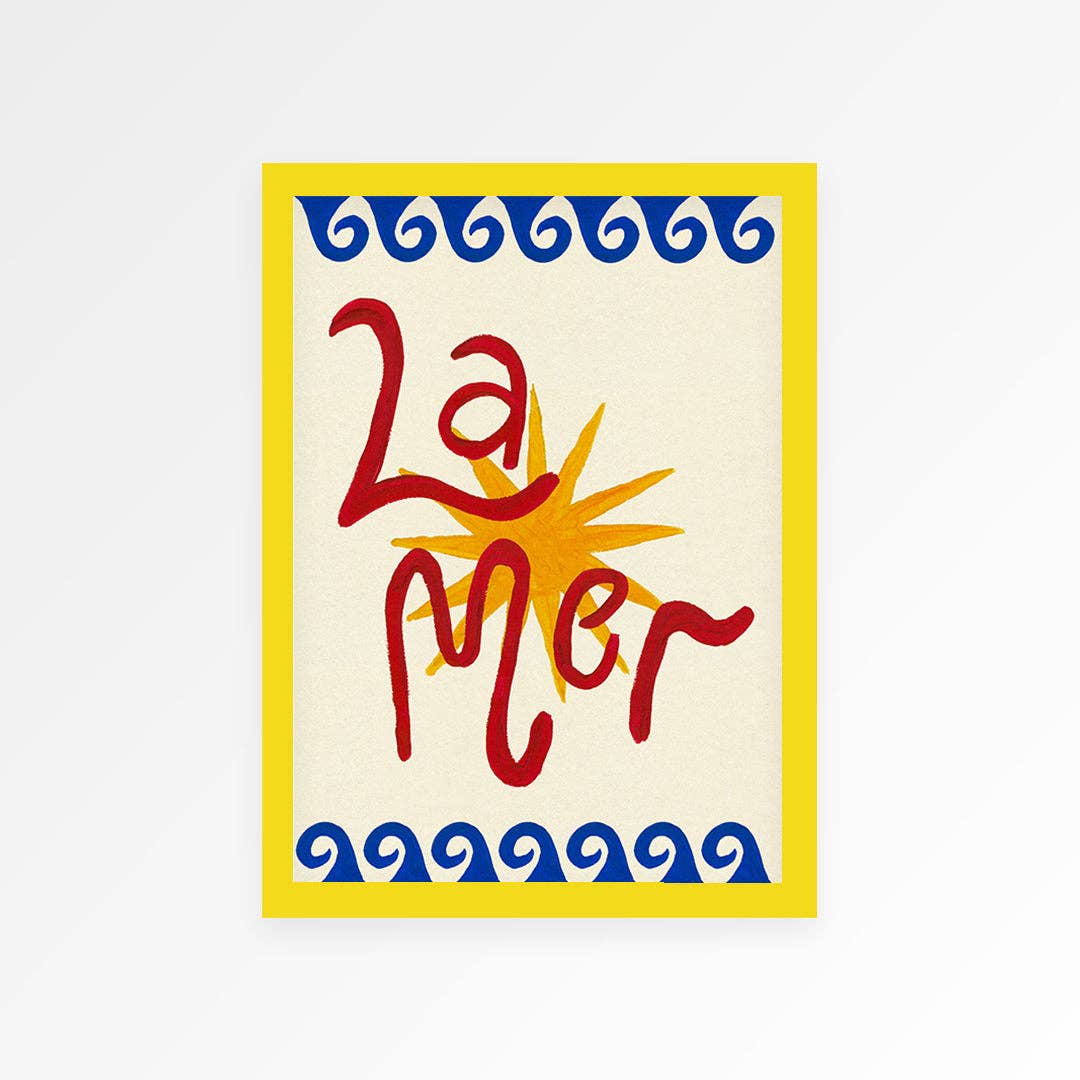 La Mer Hand Painted Print