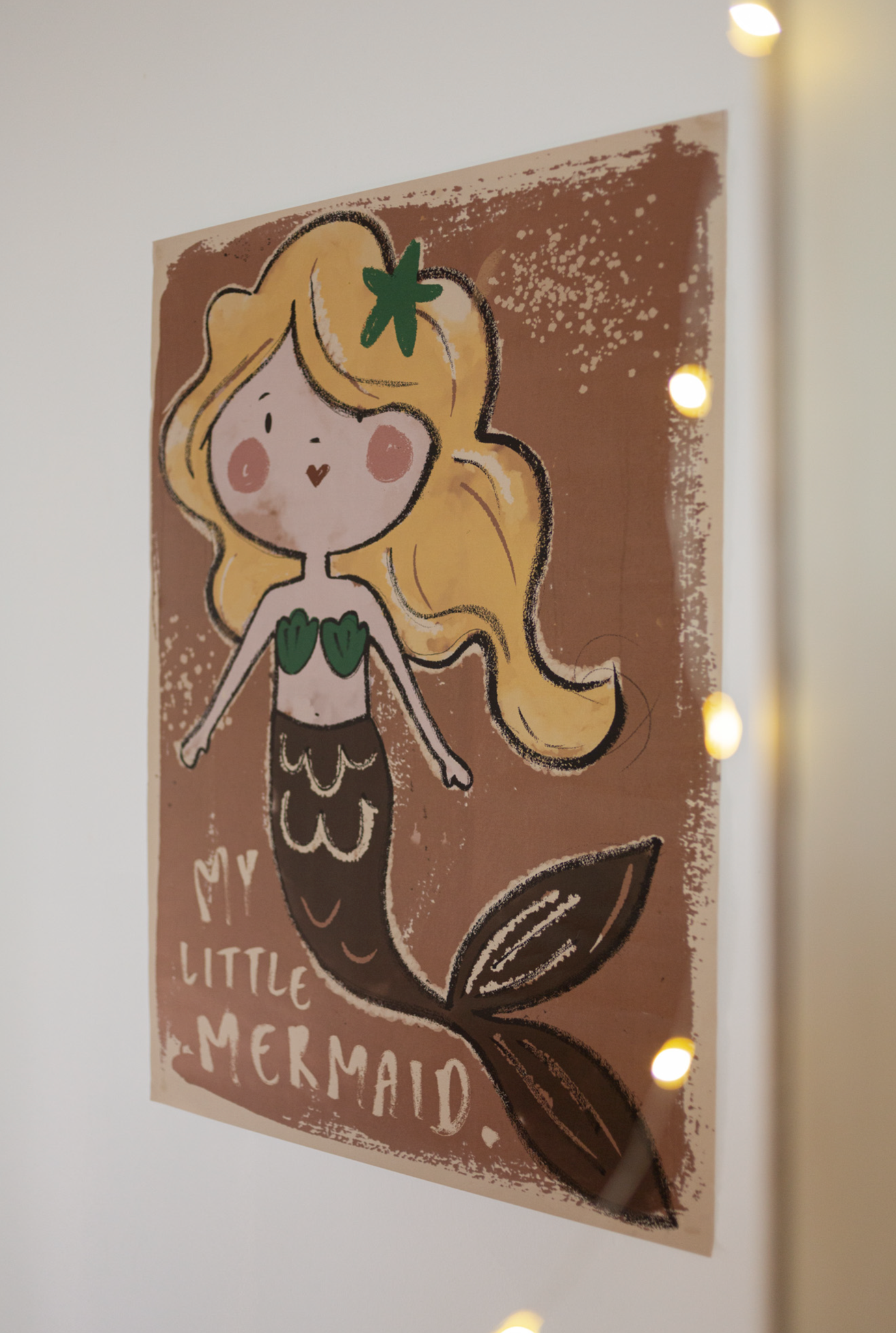Mermaid 50x70cm Wall Poster