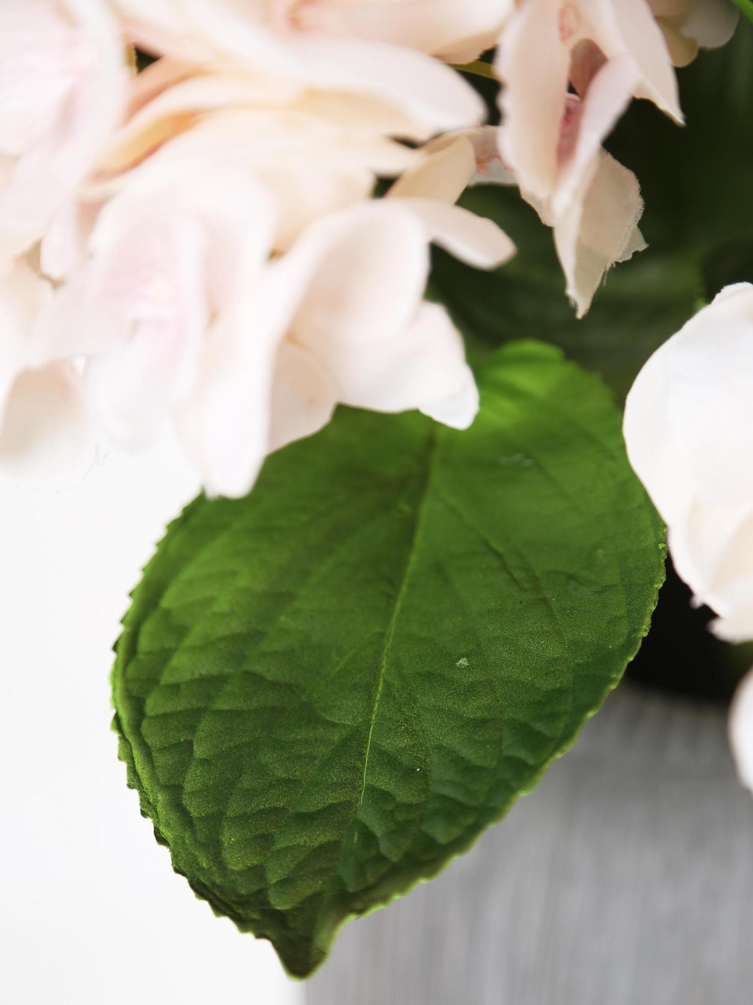 Faux Real Touch Pale Blush Hydrangea