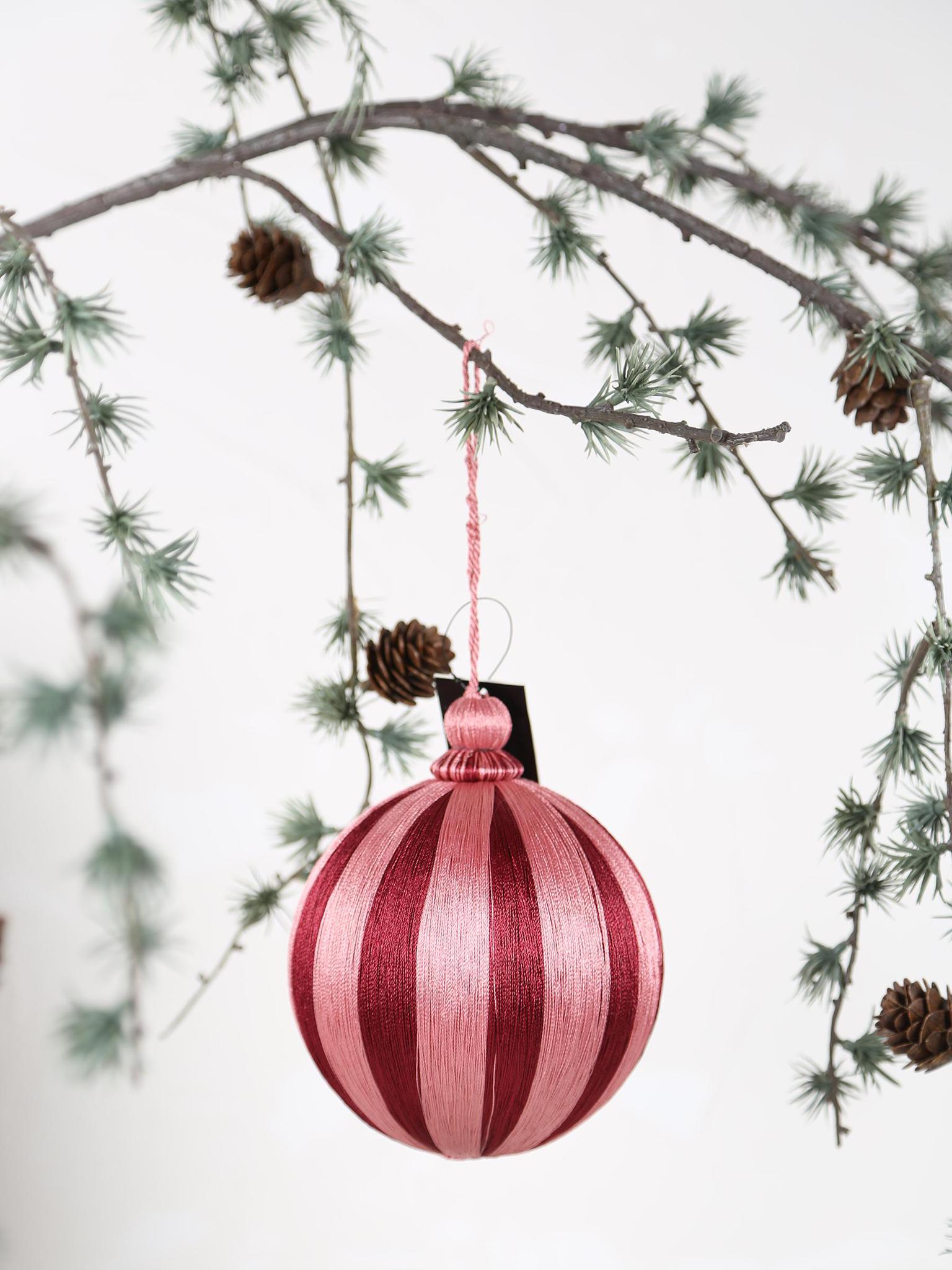 Rosah Pink decorative Woven Bauble - 2 Sizes available