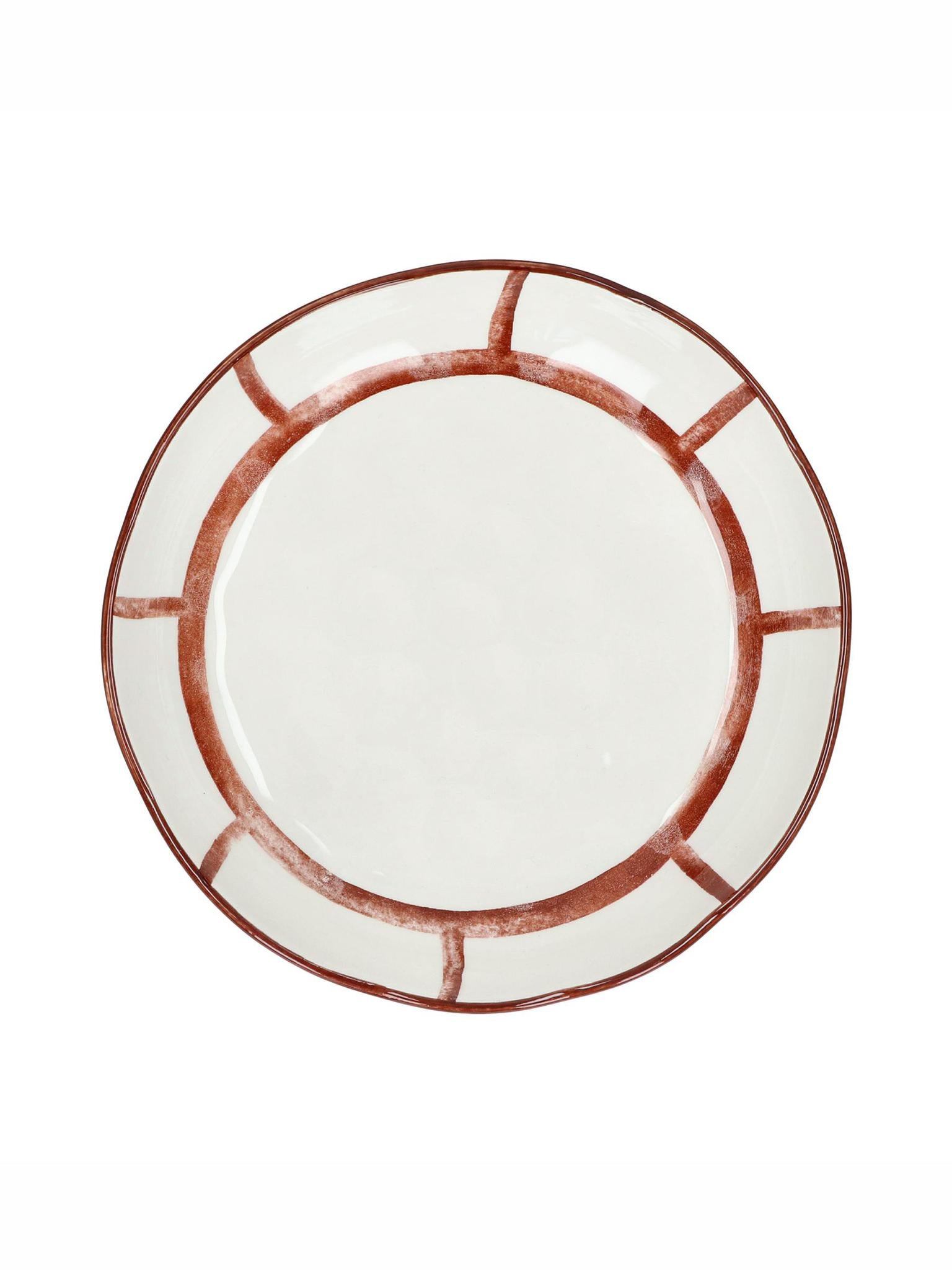 Mykonos blate - porcelain - rust