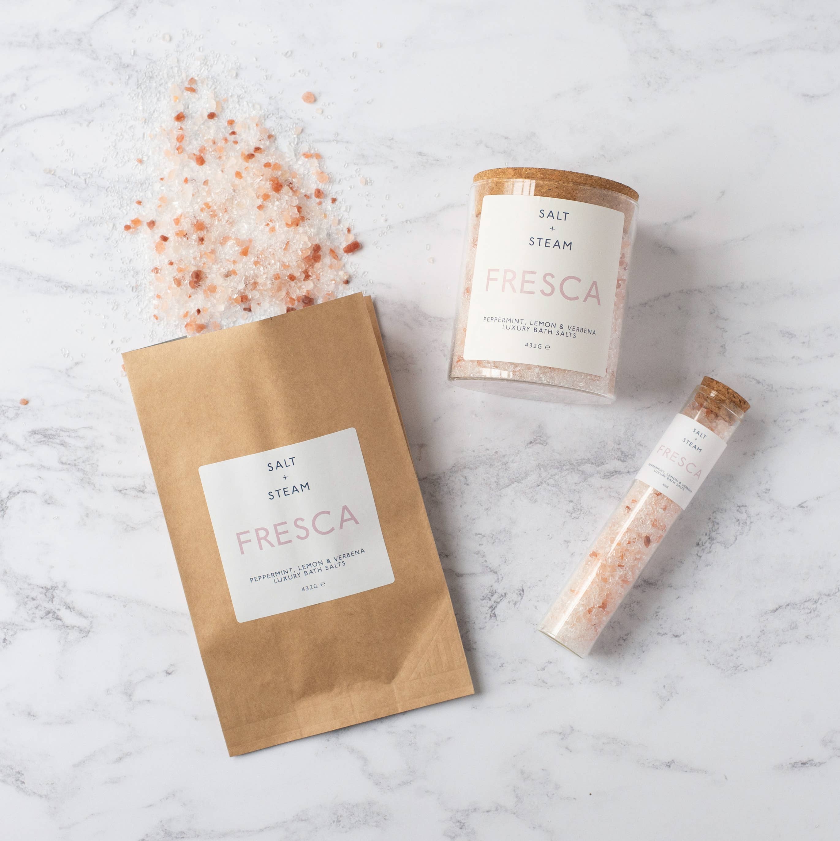 Fresca - Lemon & Peppermint Bath Salts 80g & 432g