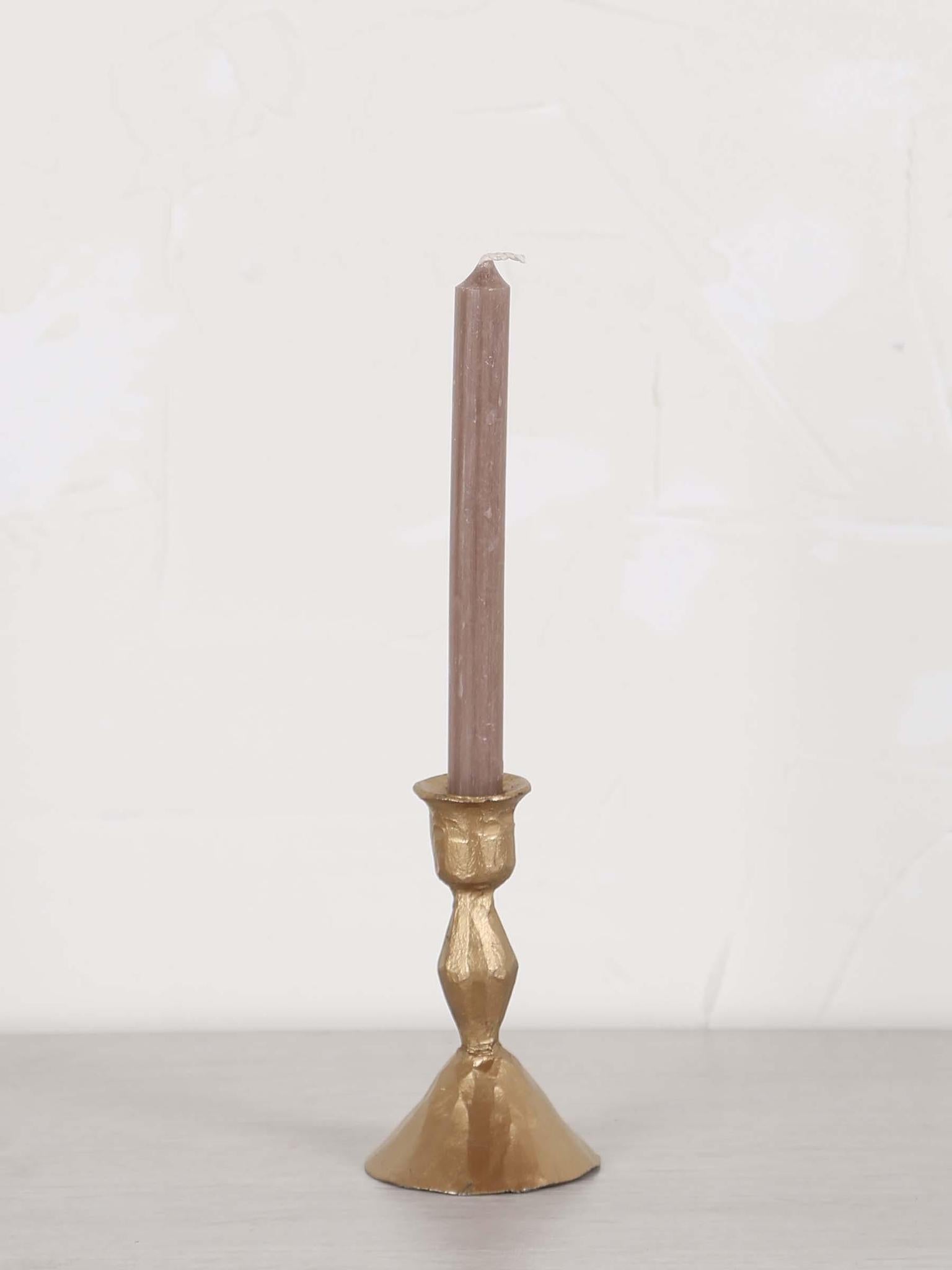 Ingrid candlestick 4X4X8.5 cm. L. Gold