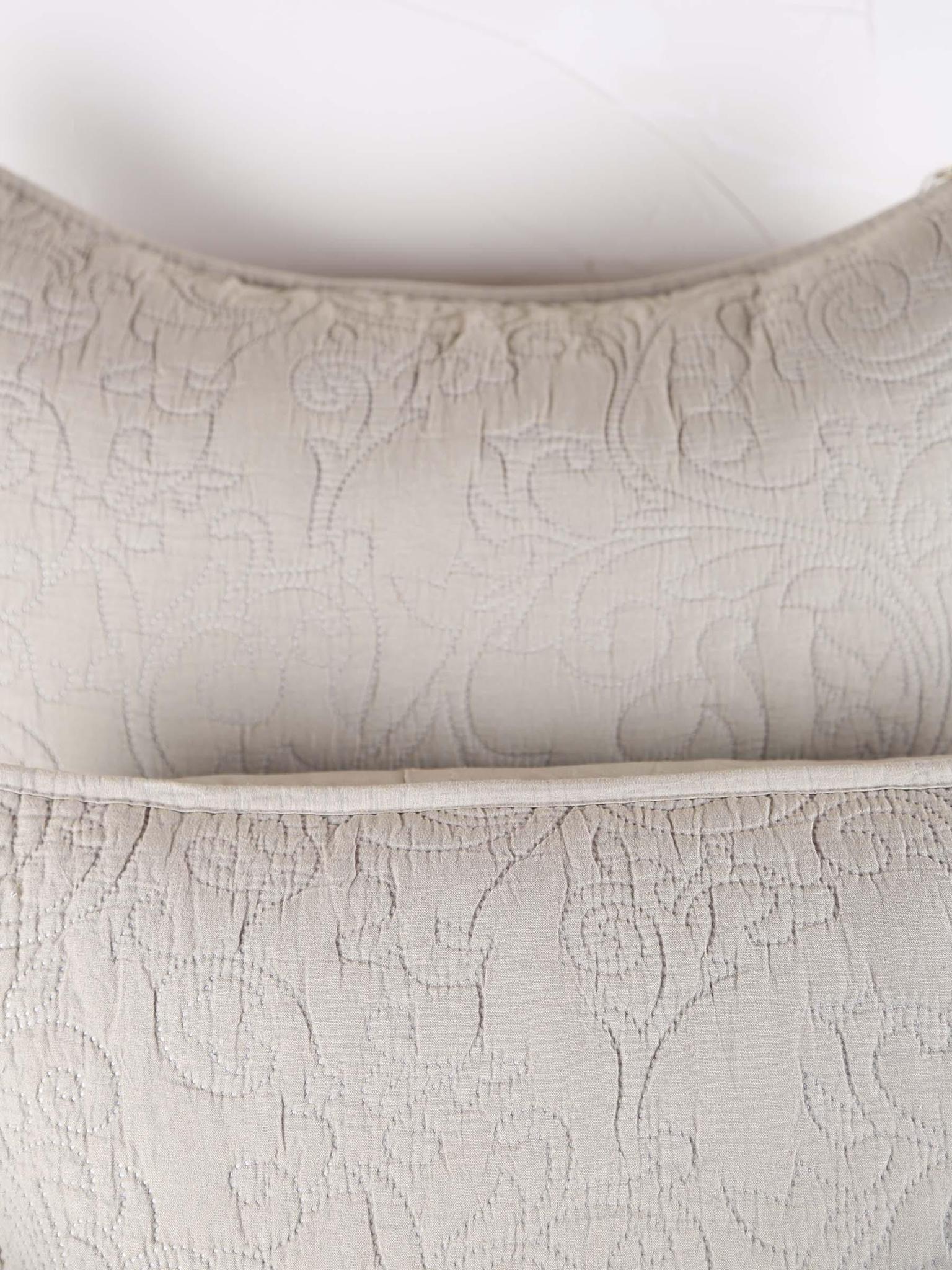 Isabelle cushion - Size Options Available - Eucalyptus Grey