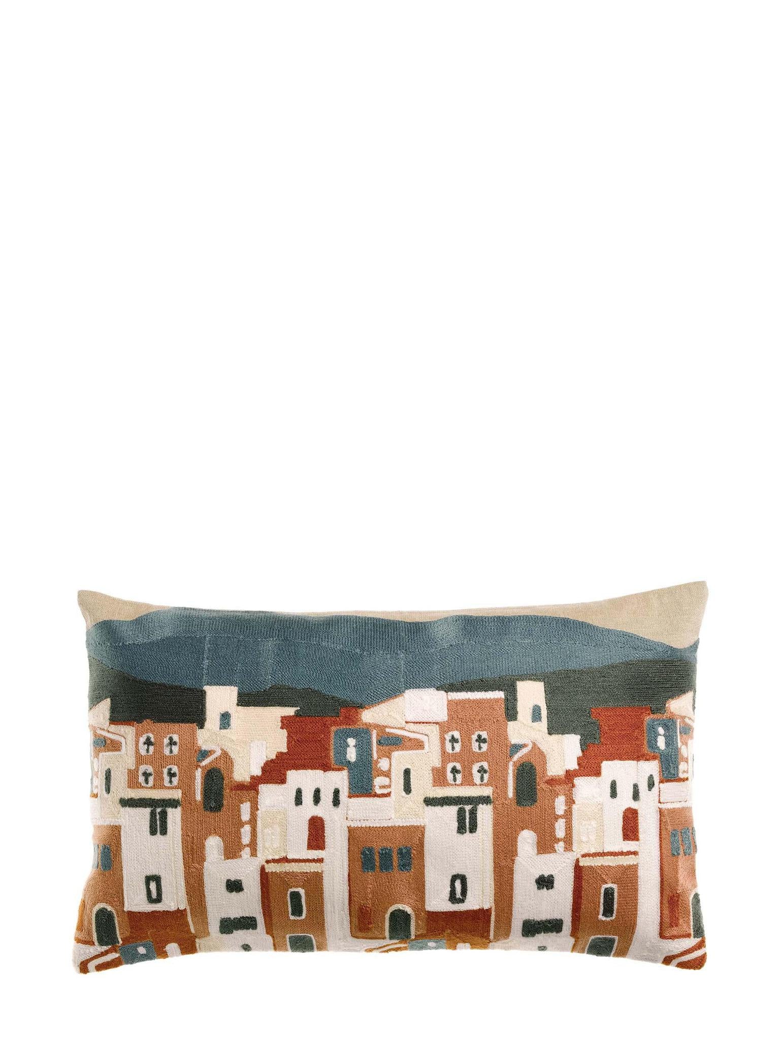 Landscape Embroidered Ellie Cushion - Cuirve - 2 Sizes Available