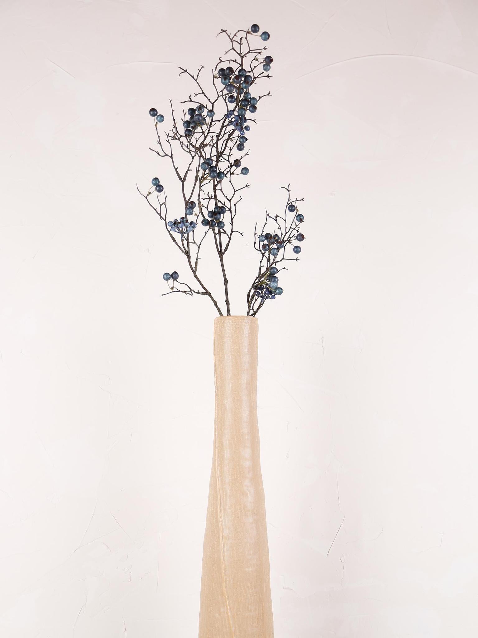 Faux Blue Berries Spray