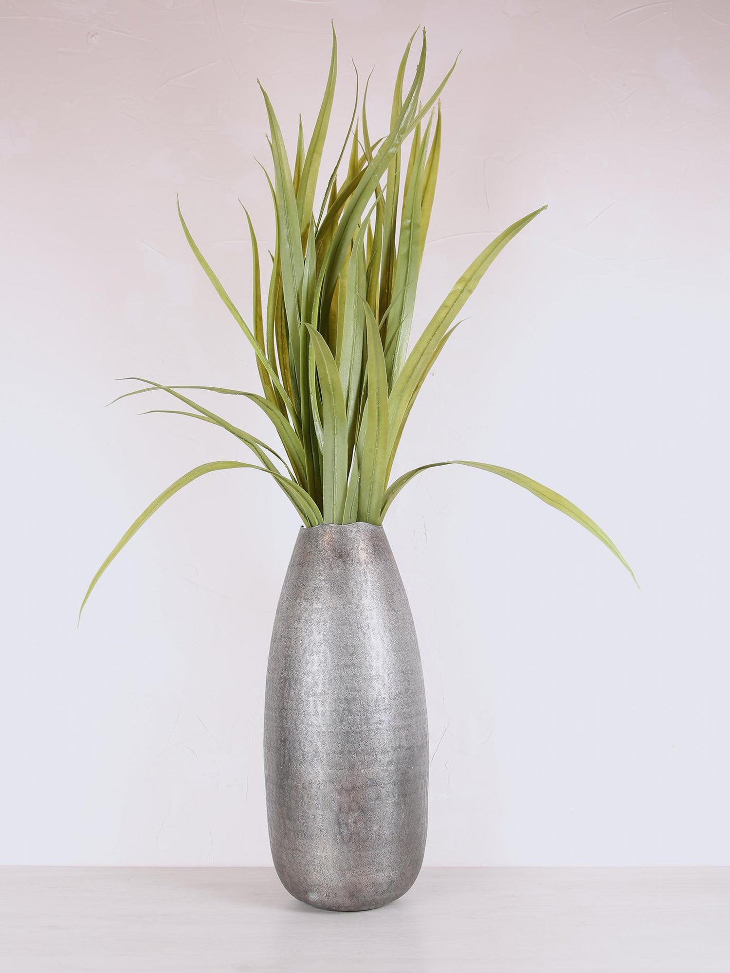 Tall Faux Green Grass Spray