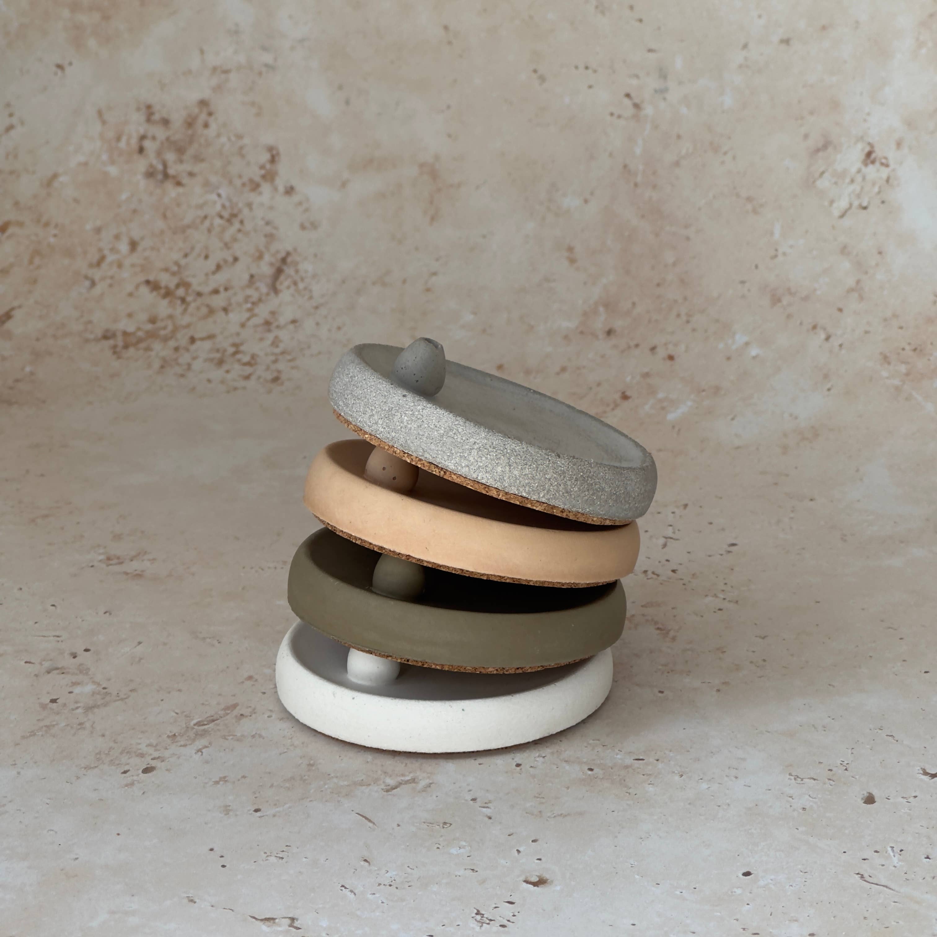 ZenRound Concrete Incense Holder