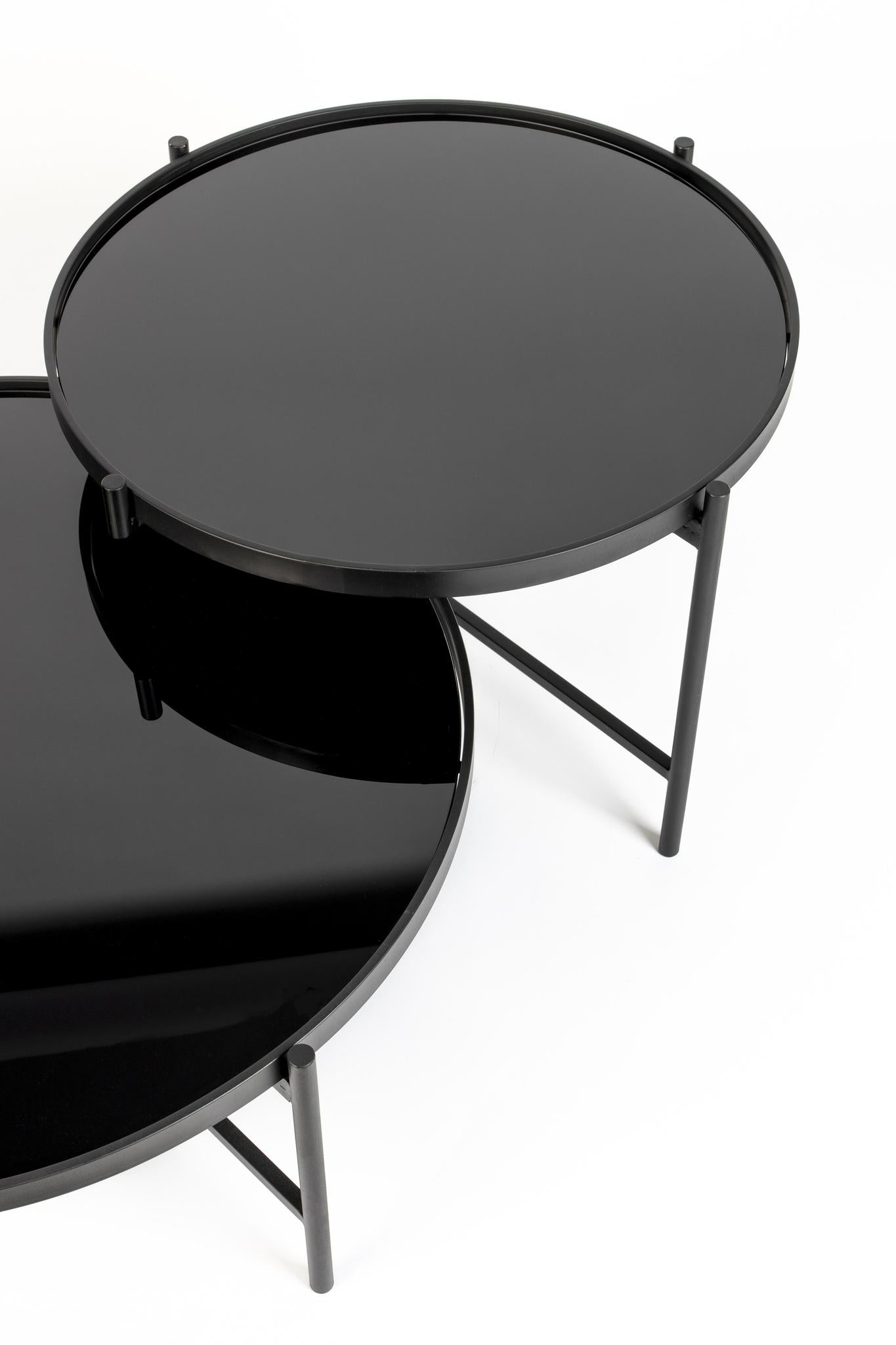 Li Glass & Metal Coffee Table