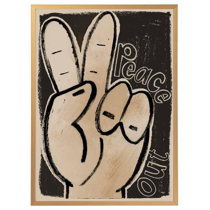 Peace Out 50x70cm Wall Poster
