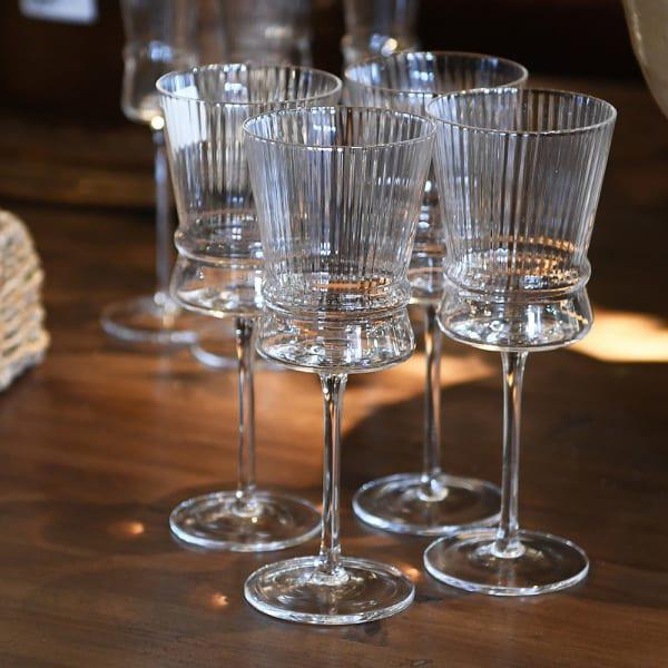 Fluted Wine Glass - Clear