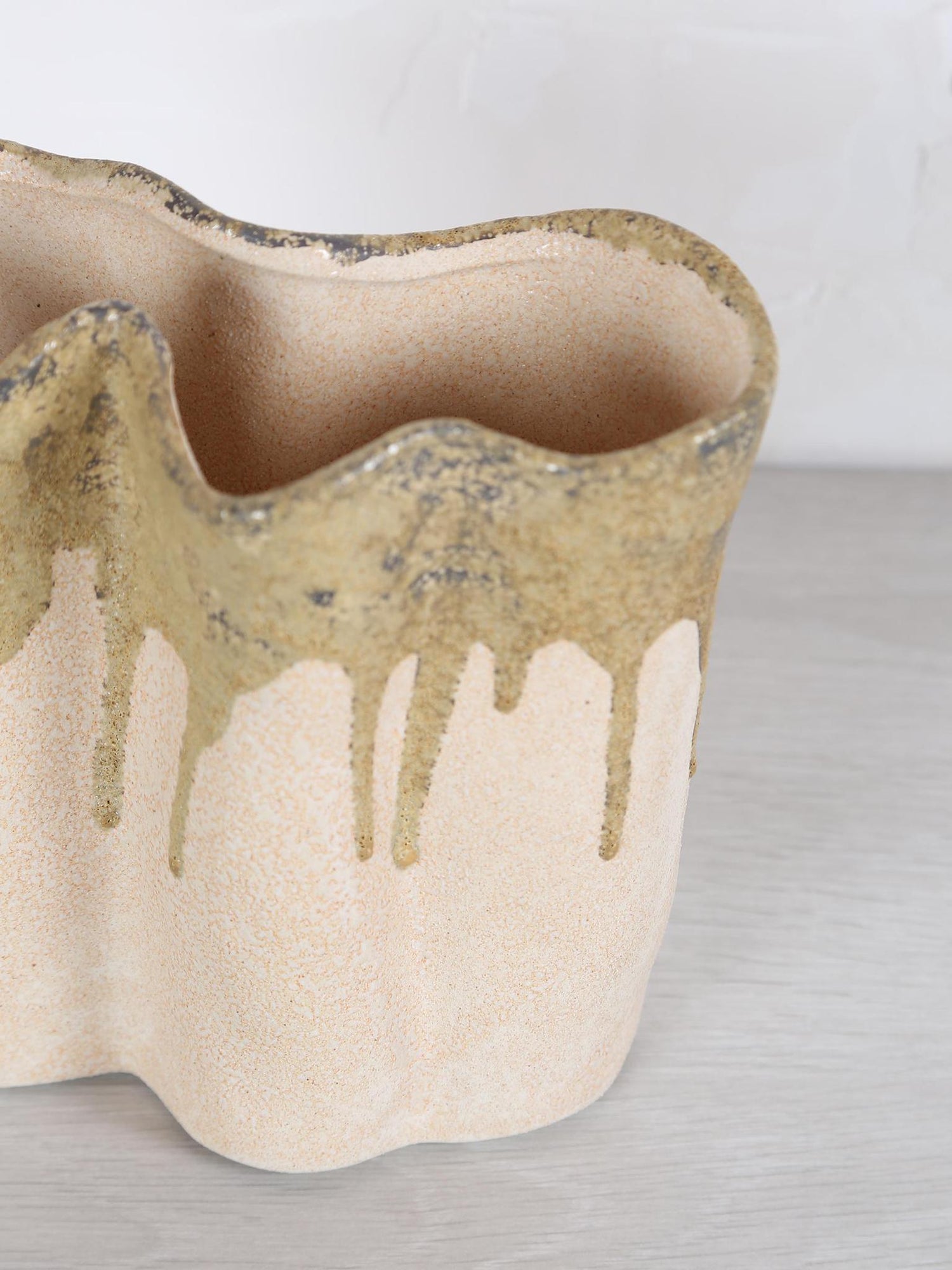 Flovilla Vase - cream, olive, green