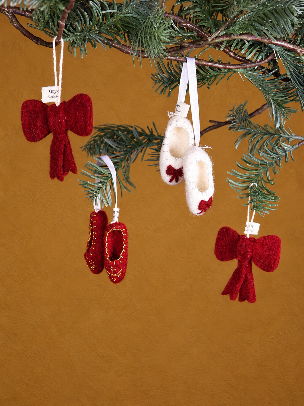 Bows & Ballet Bundle - Handcrafted Felt Hanging Decorations