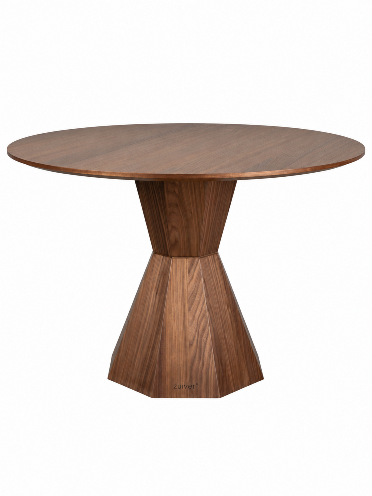 Lotus Round Wooden Dining Table Walnut