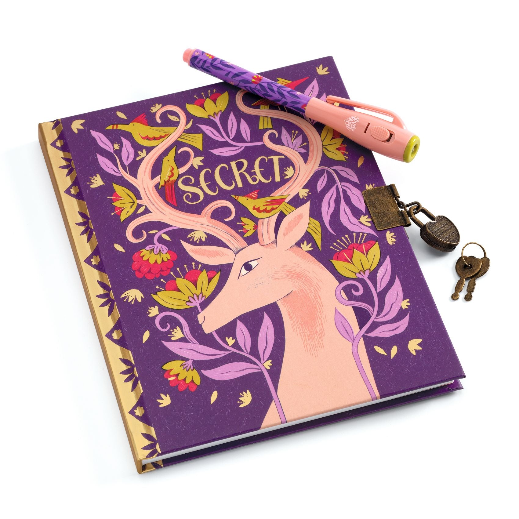 Secret Notebook With Invisible Ink Pen & Lamp - Melissa