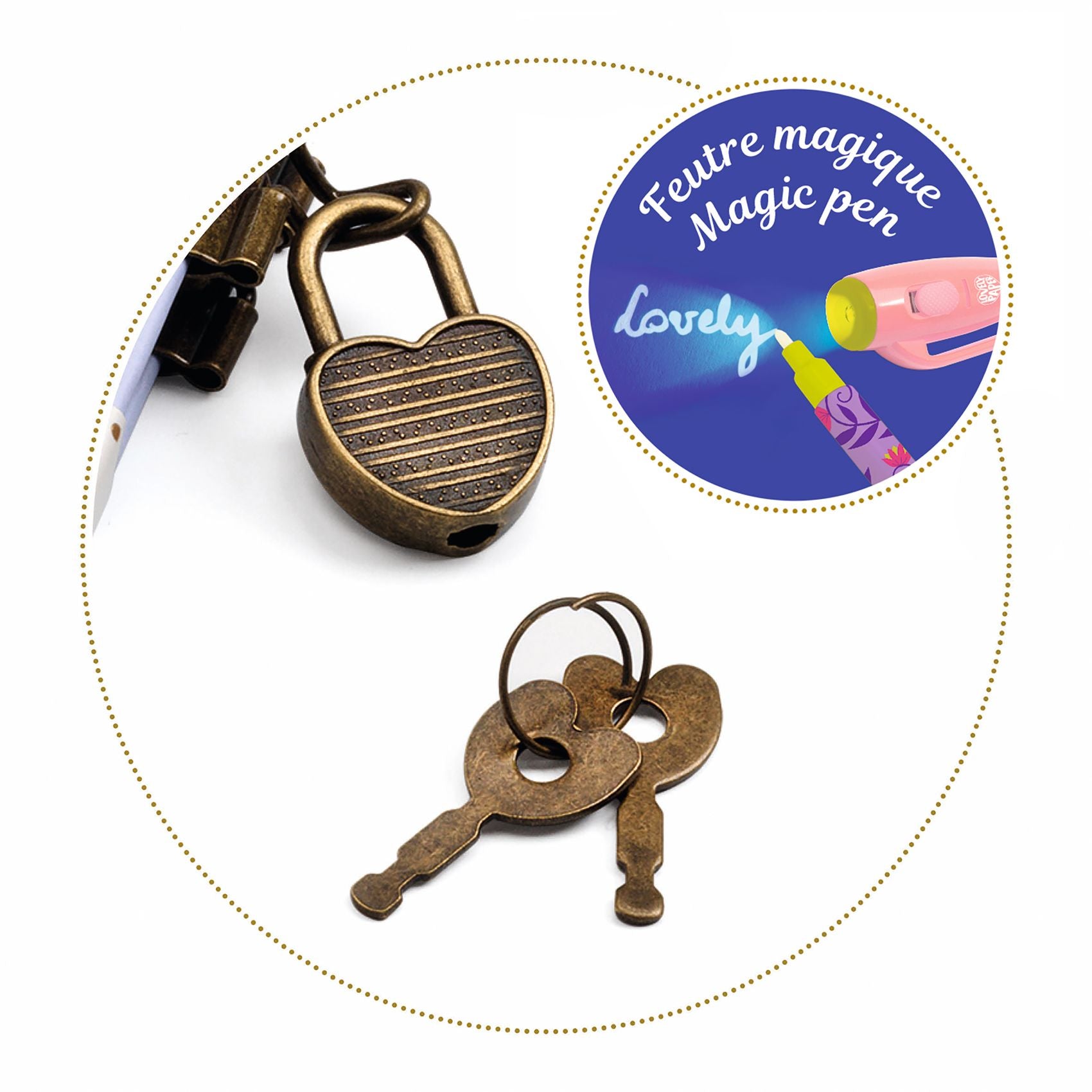 Secret Notebook With Invisible Ink Pen & Lamp - Melissa