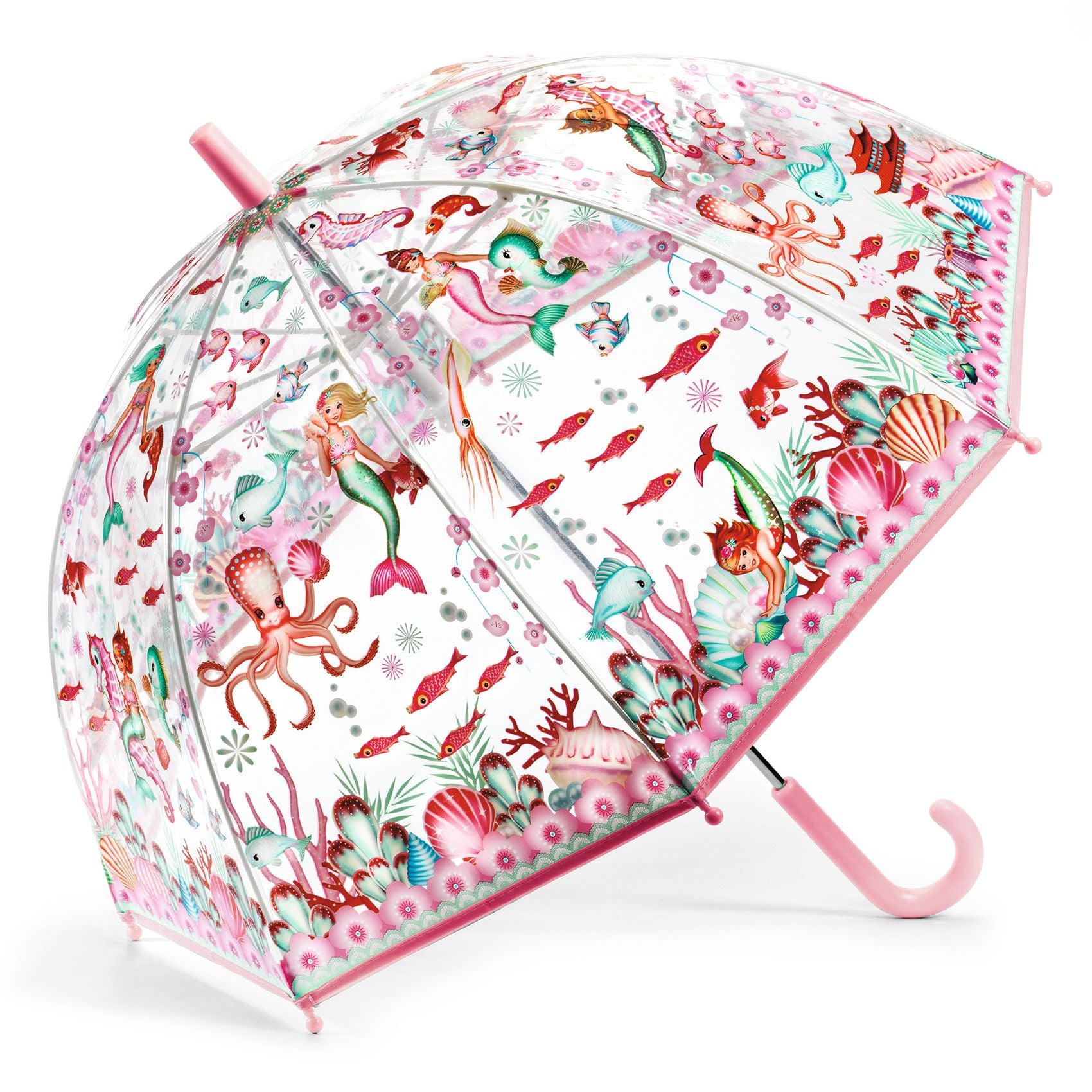Kids Transparent Umbrella - Mermaid