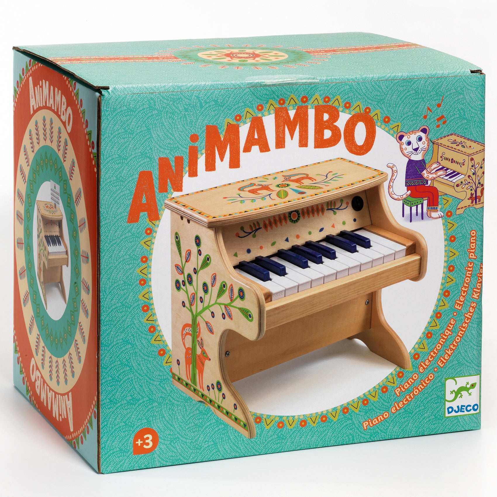 Illustrated Wooden Electric Piano