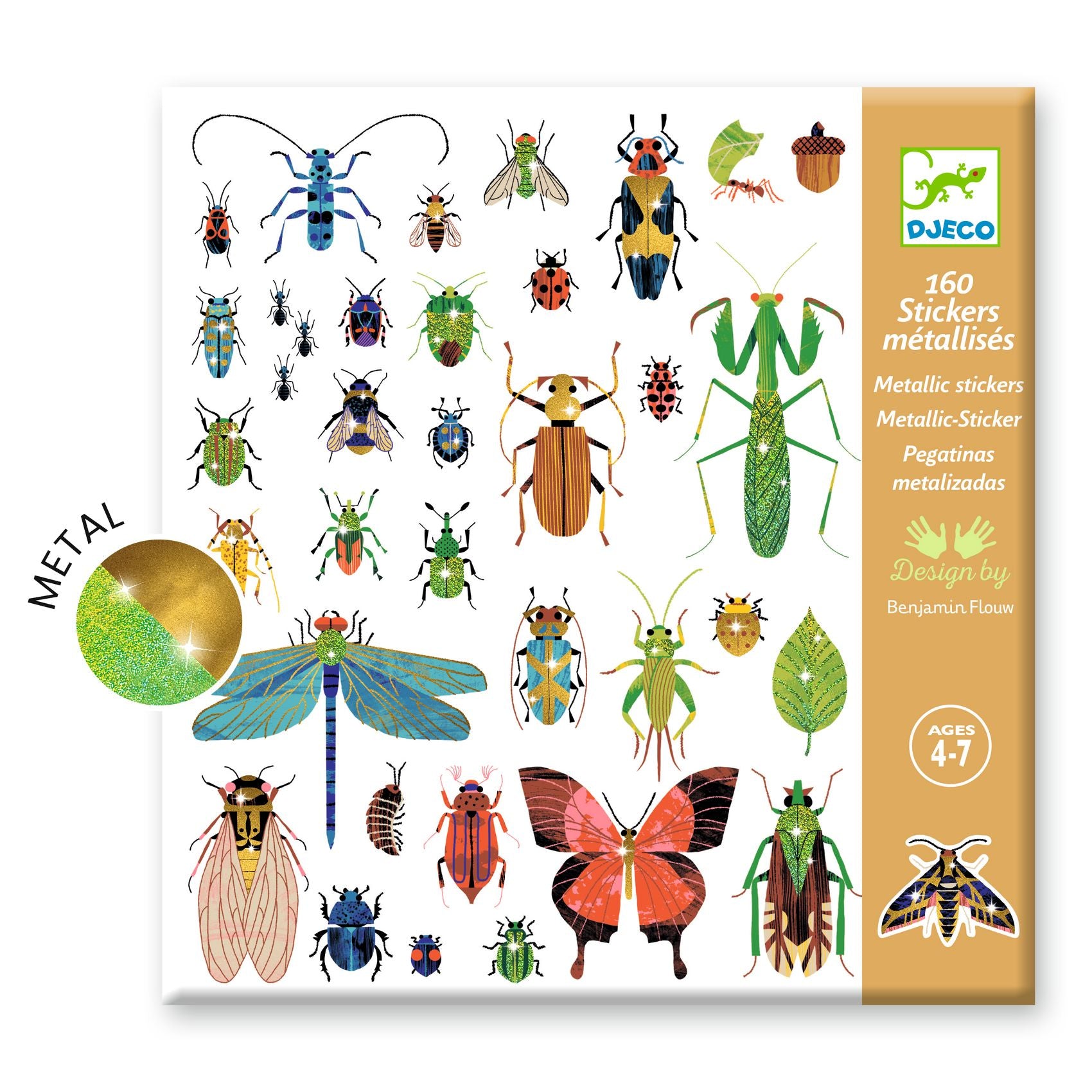 Metallic Sticker Set x 160 - Microcosmos