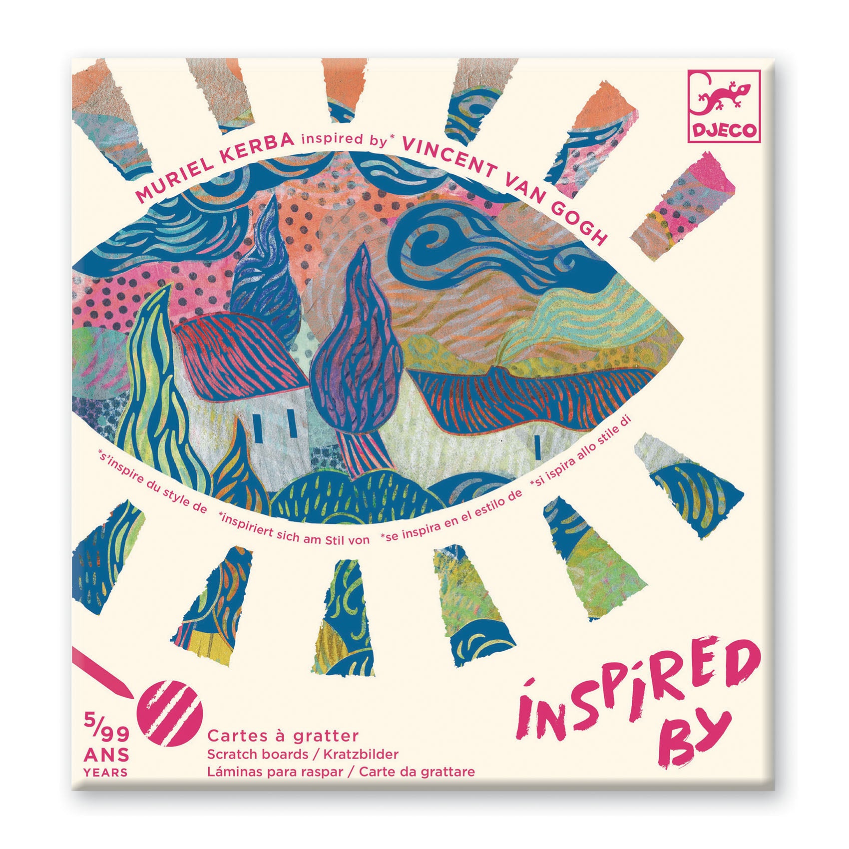 Scratch Card Art With Wooden Stylus - Inspired By The South - Vincent Van Gogh