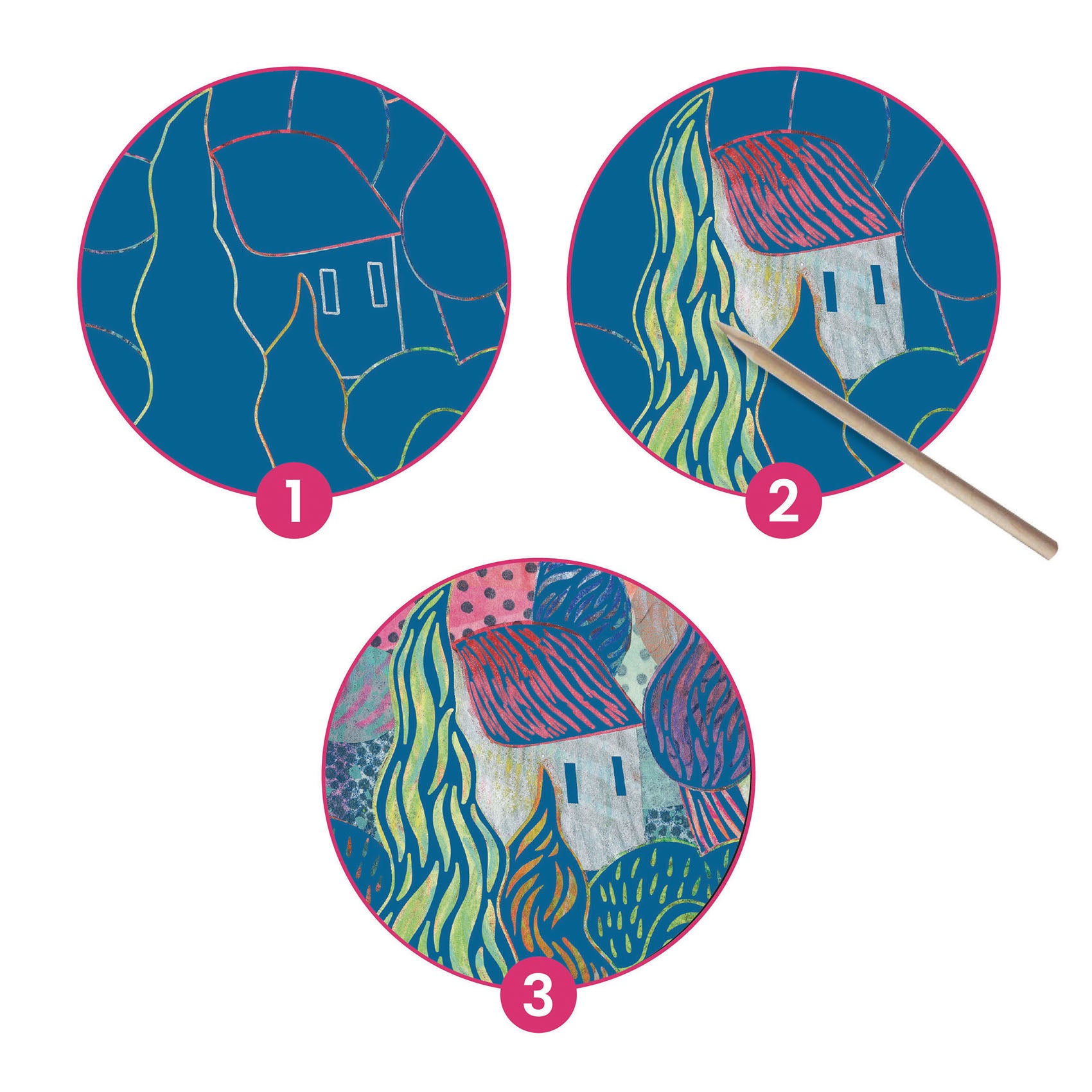 Scratch Card Art With Wooden Stylus - Inspired By The South - Vincent Van Gogh