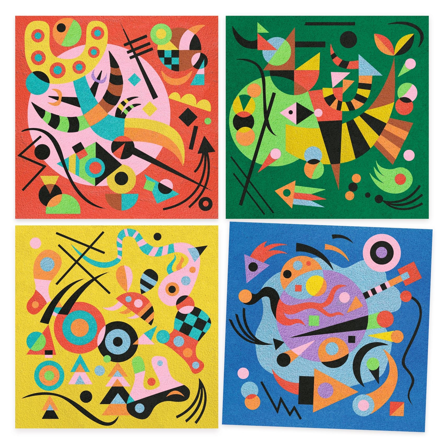 Coloured Sand Art - Abstractions - Inspired By Vassily Kandinsky