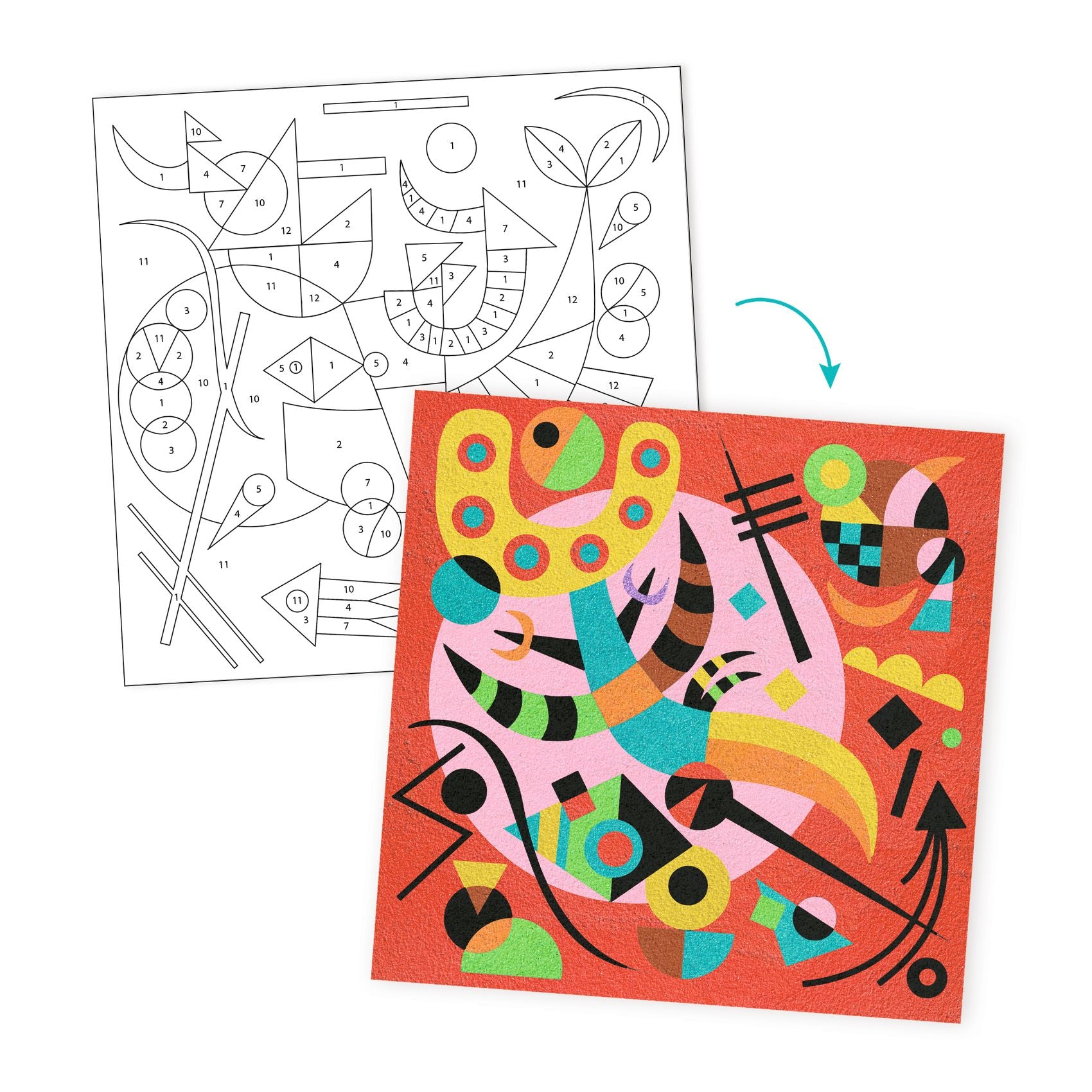 Coloured Sand Art - Abstractions - Inspired By Vassily Kandinsky