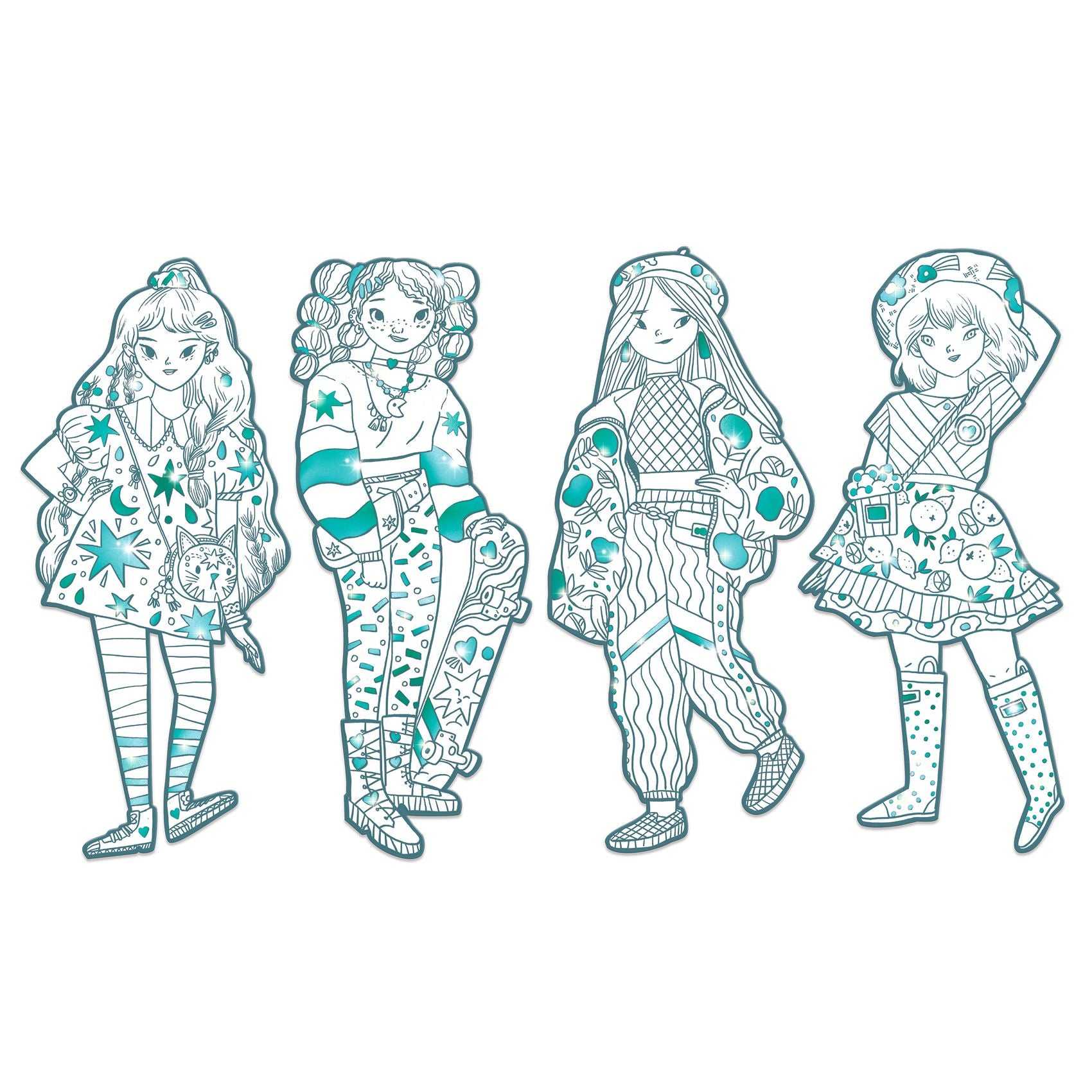 Fashion Colouring - Angela & Friends