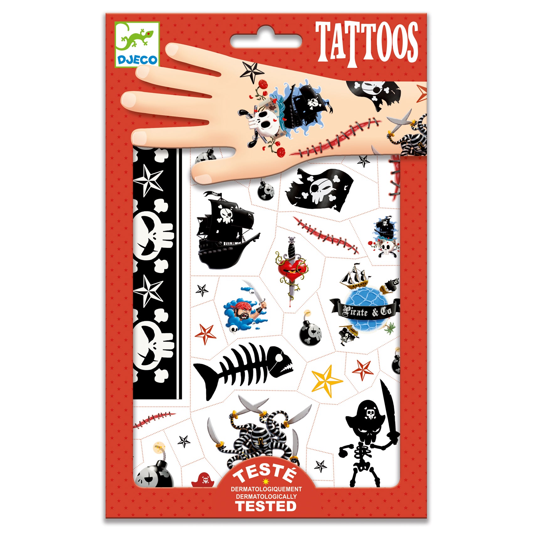 Kids Temporary Tattoos - Pirates