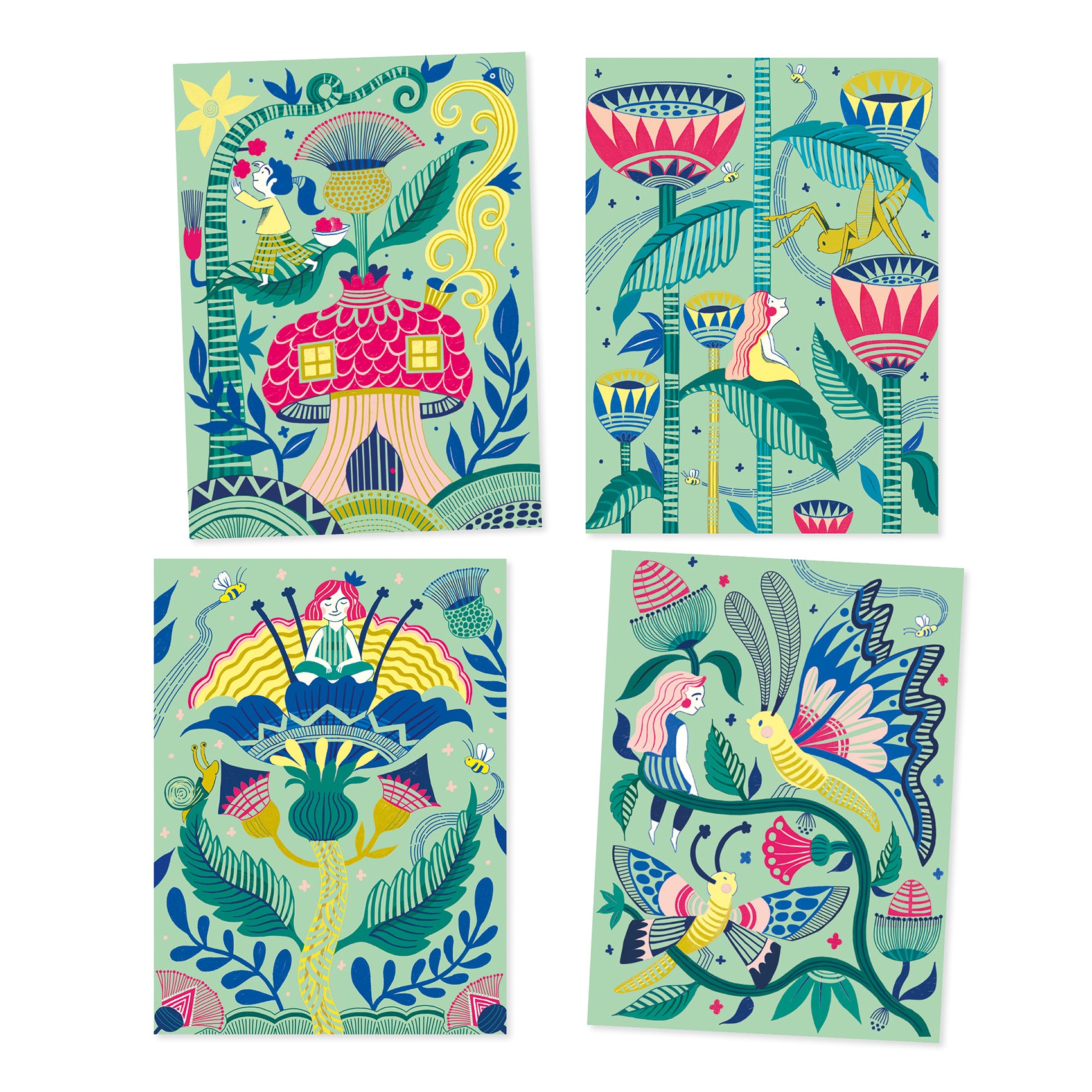 Pastel Scratch Boards With Stylus - Fabulous Garden