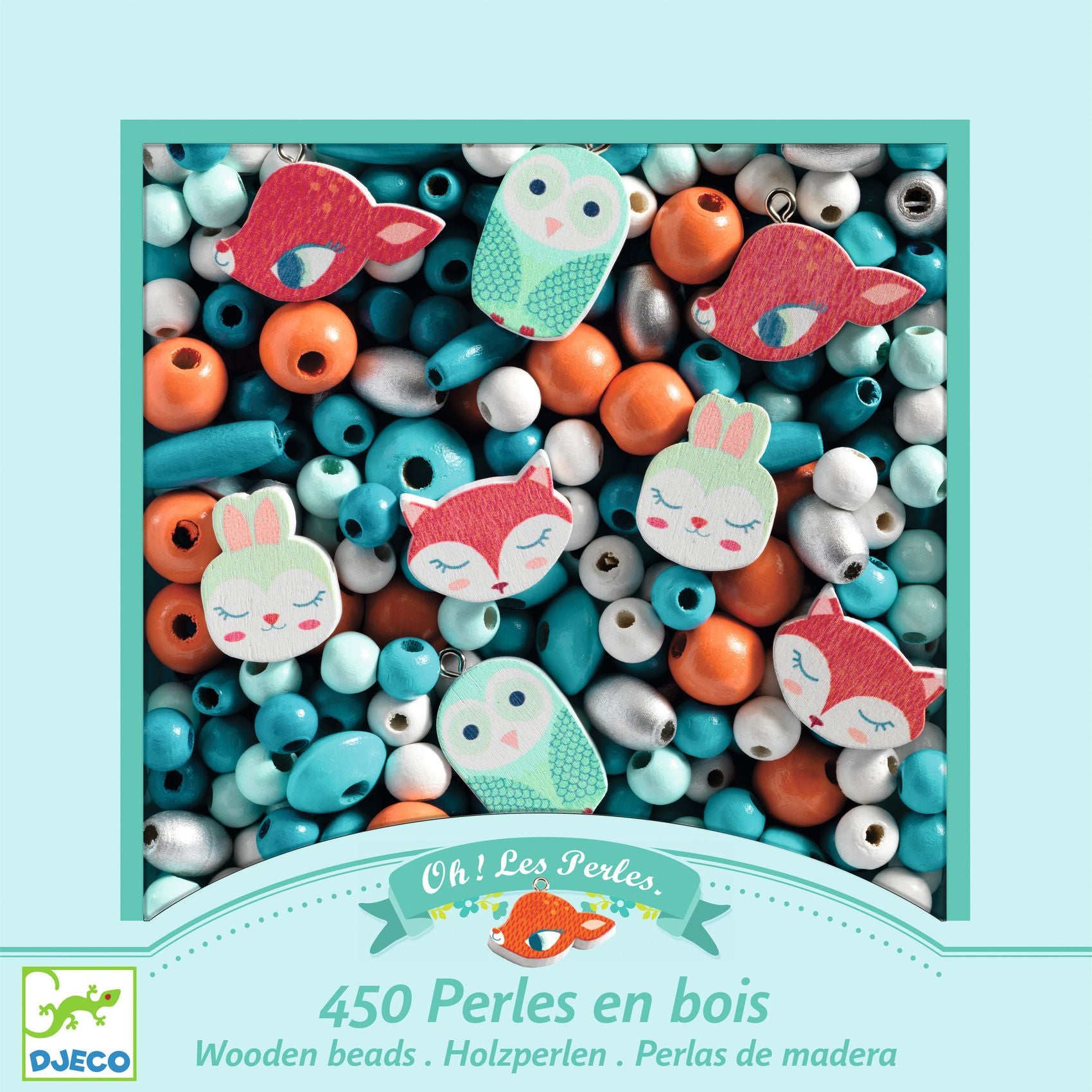 Wooden Jewellery Bead Kit - Small Animals