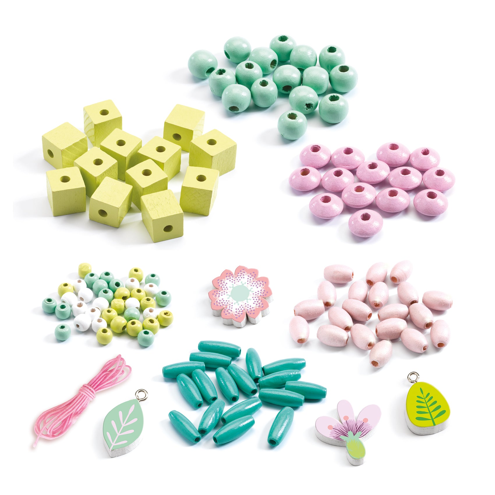Wooden Jewellery Beads - Nature