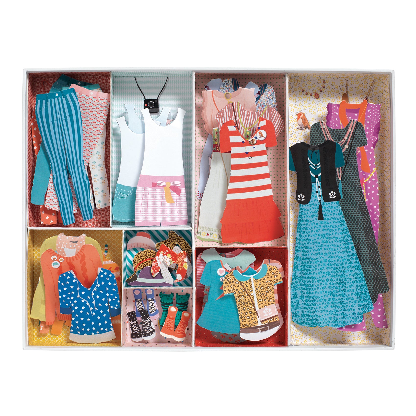 Paper Dolls Set - One Big Dressing Room