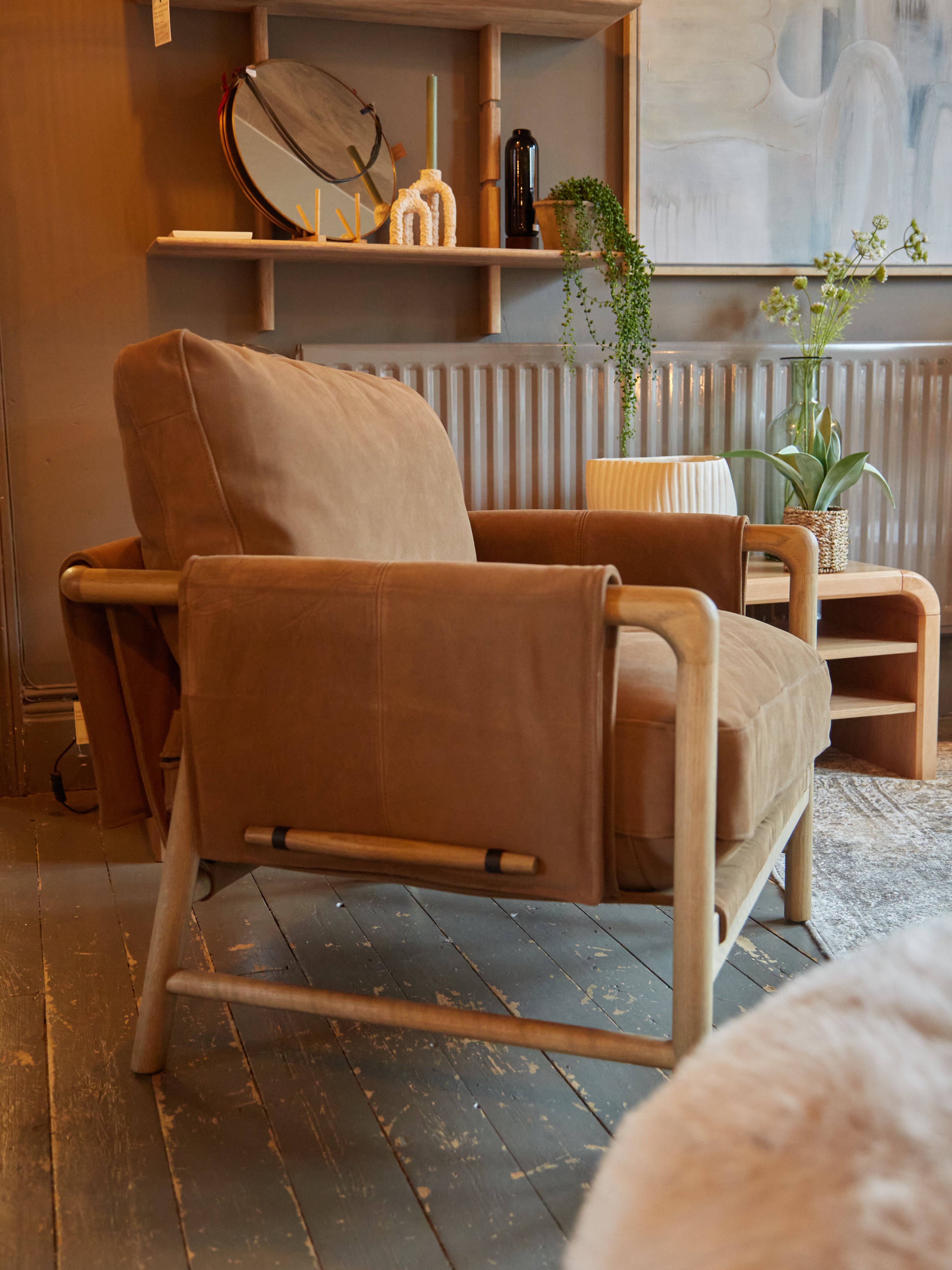 Whittle Leather Lounge Chair