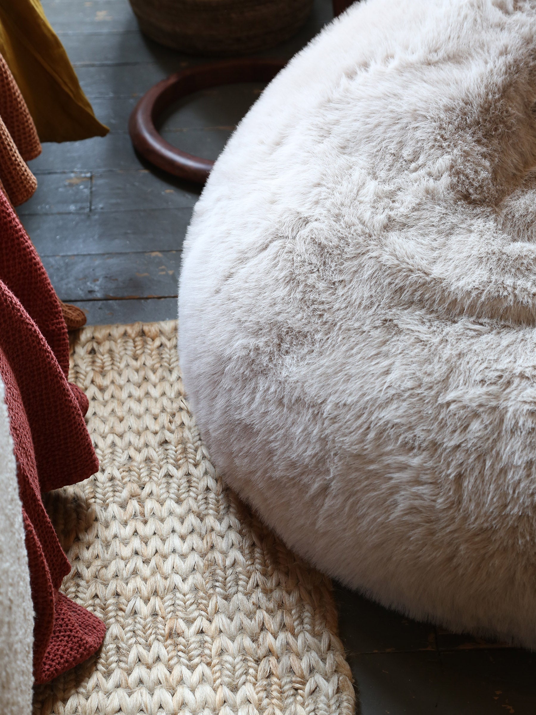 Sloane Faux Fur Pod in Mink