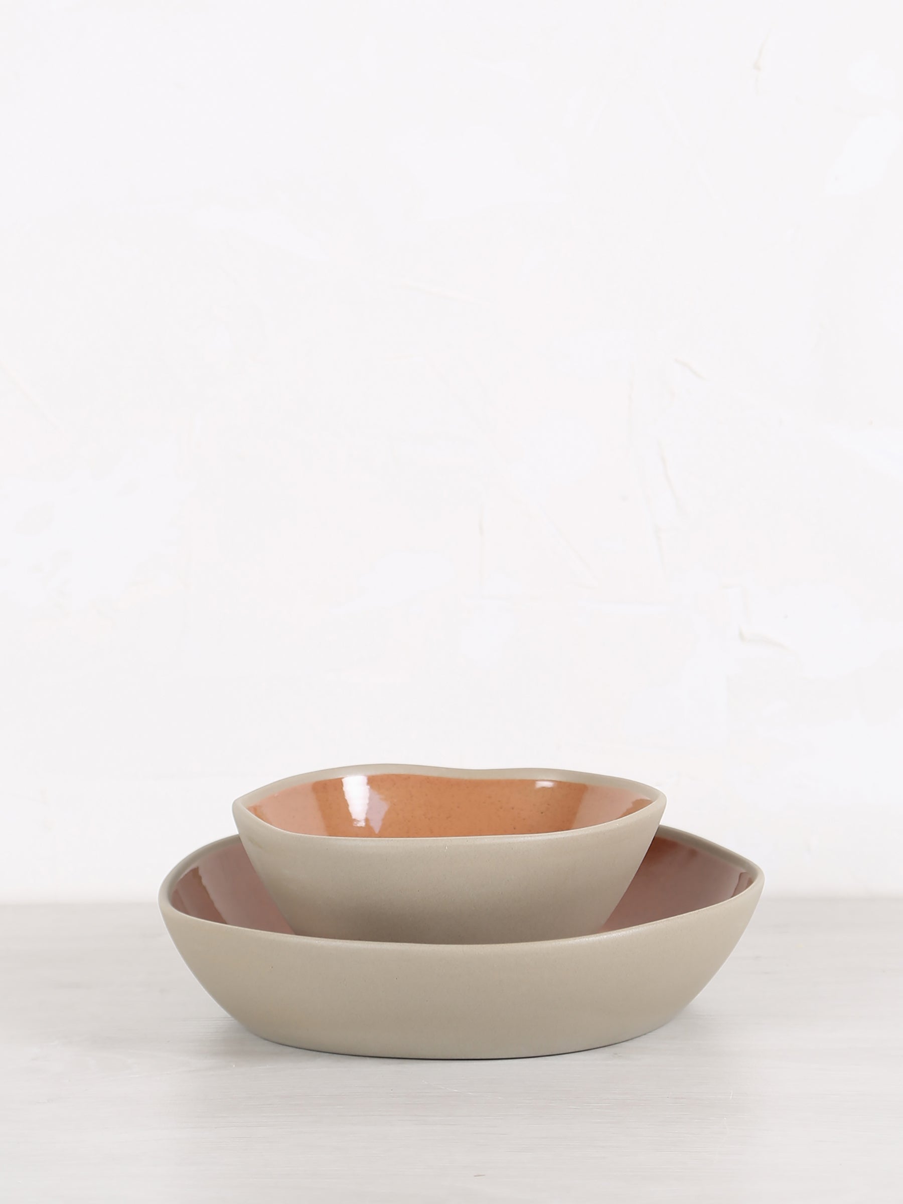 Primeval Porcelain cereal bowl - Terracotta