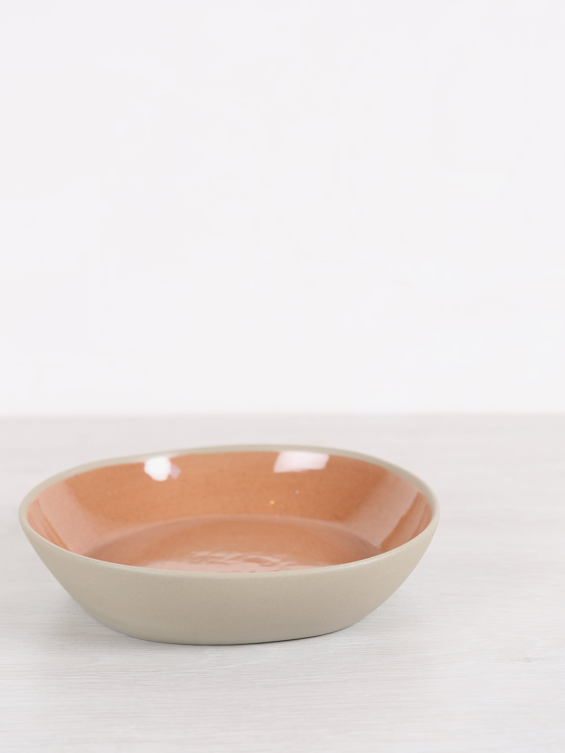 Primeval Porcelain Pasta Bowl - Terracotta