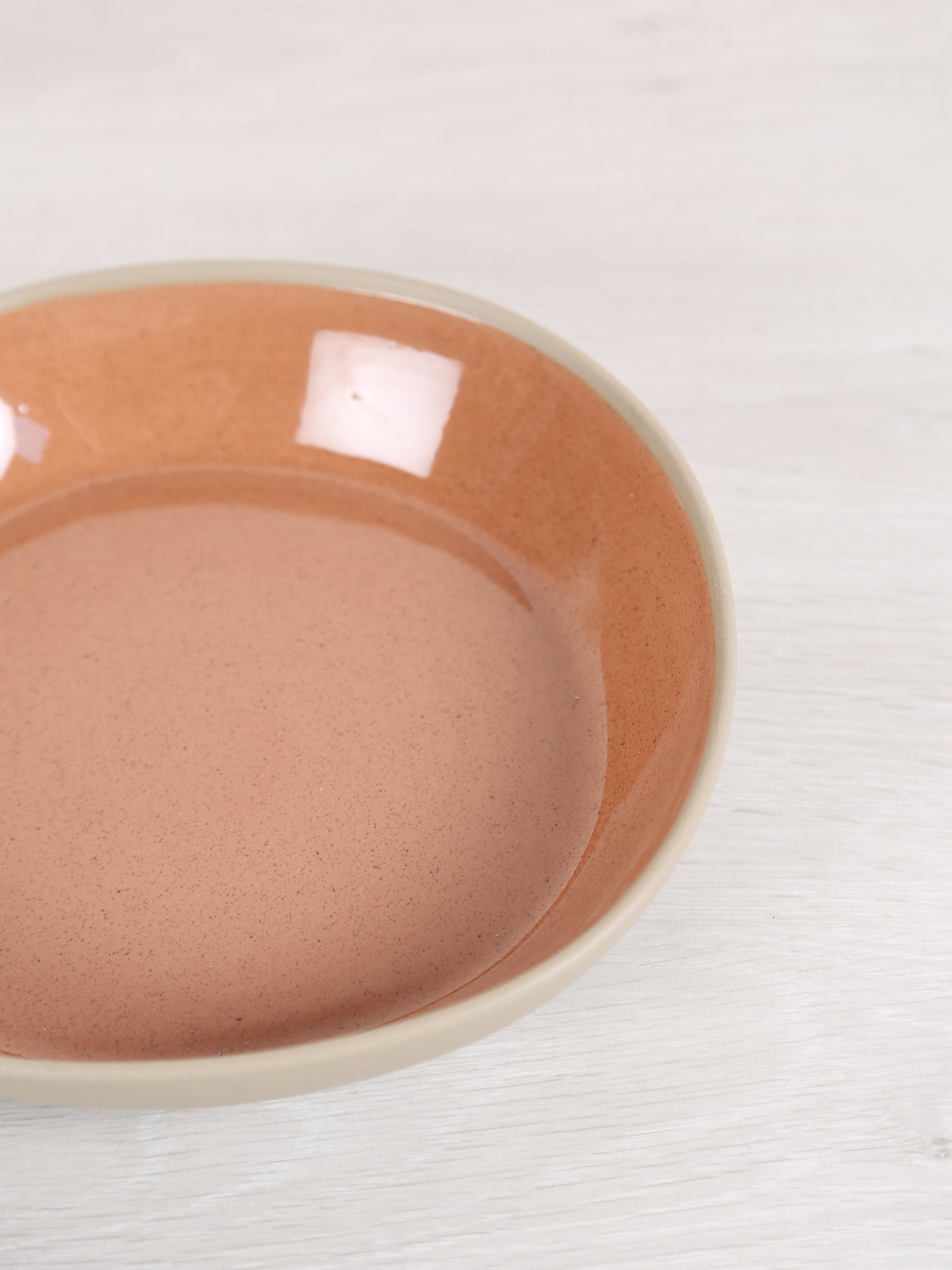 Primeval Porcelain Pasta Bowl - Terracotta